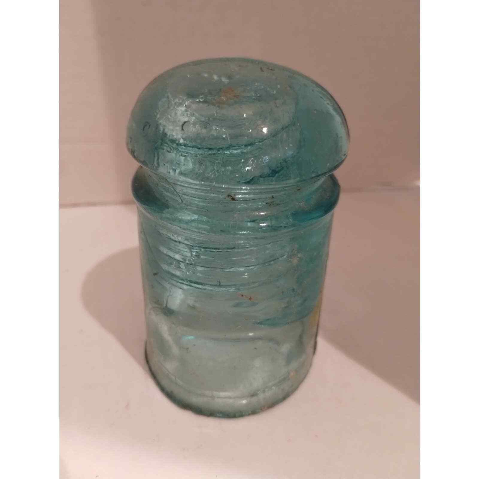 Ice Blue Cauvet\'s Brookfield WU2 Glass Insulator