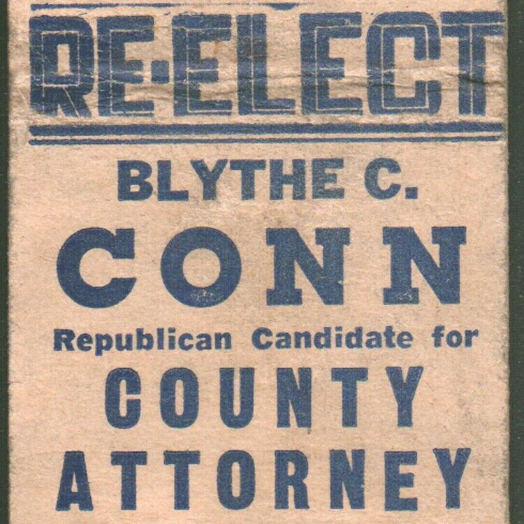 1950s Blythe Charles Conn Des Moines County Attorney Prosecutor Burlington Iowa
