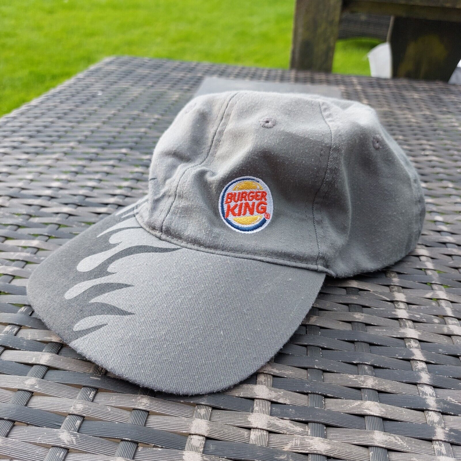 [Almaro] VTG Burger King - Official Workers Cap - GRILL MASTER - Flame Design