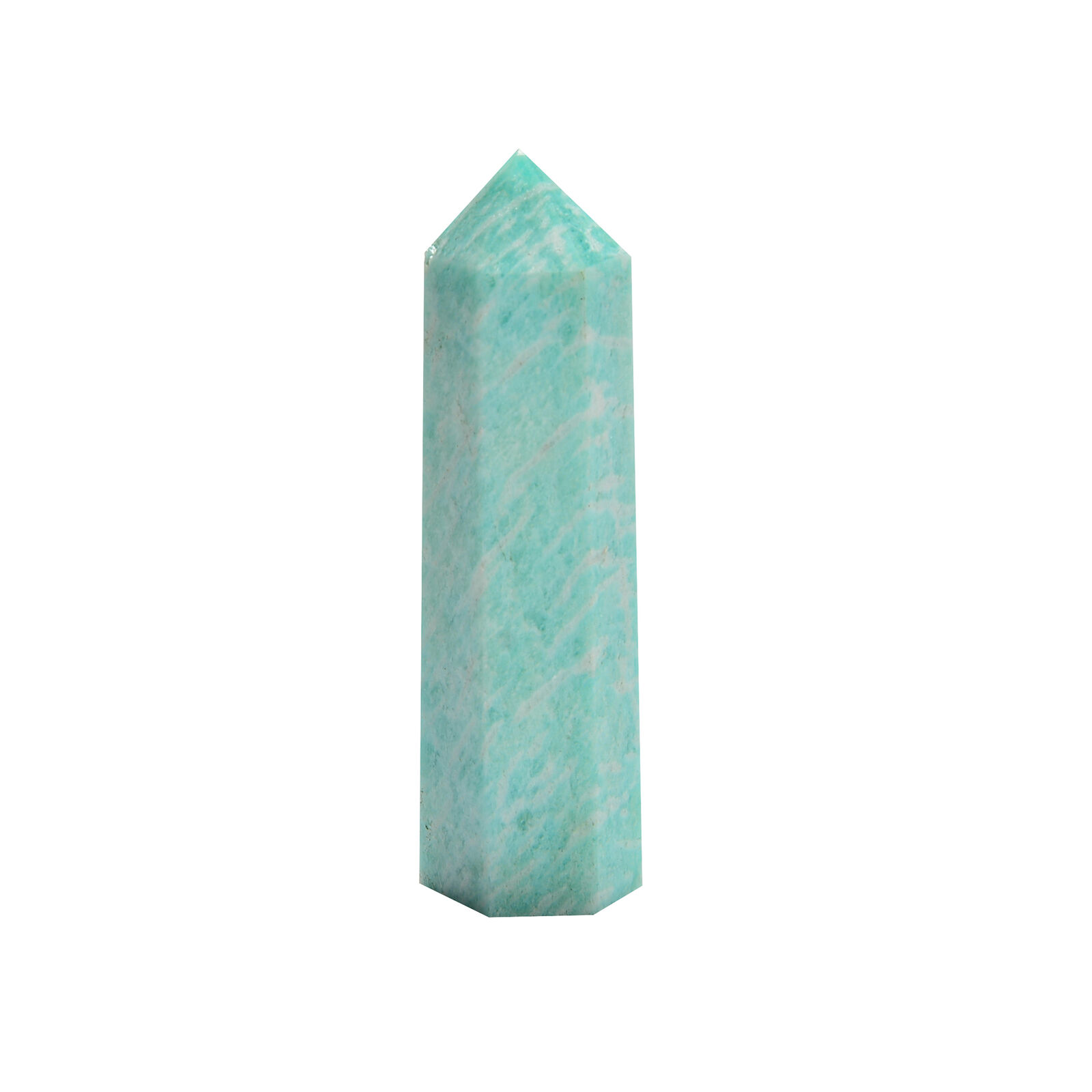 Green Amazonite Point Tower Size 12x55mm Sold by Piece (Green Amazonite)