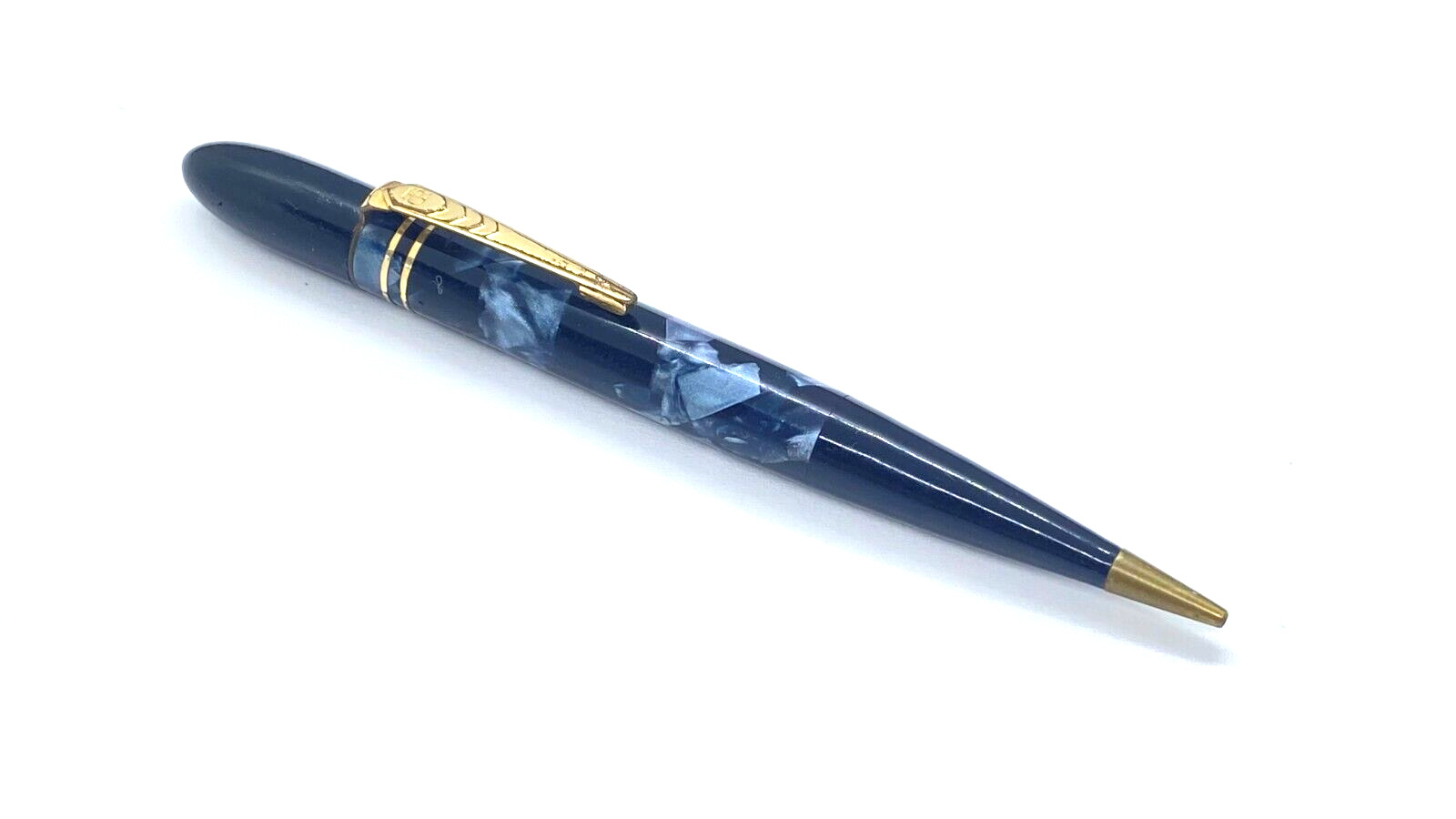 ONOTO THE PENCIL BLUE MARBLE WORKS FINE MADE IN ENGLAND GOOD CONDITION