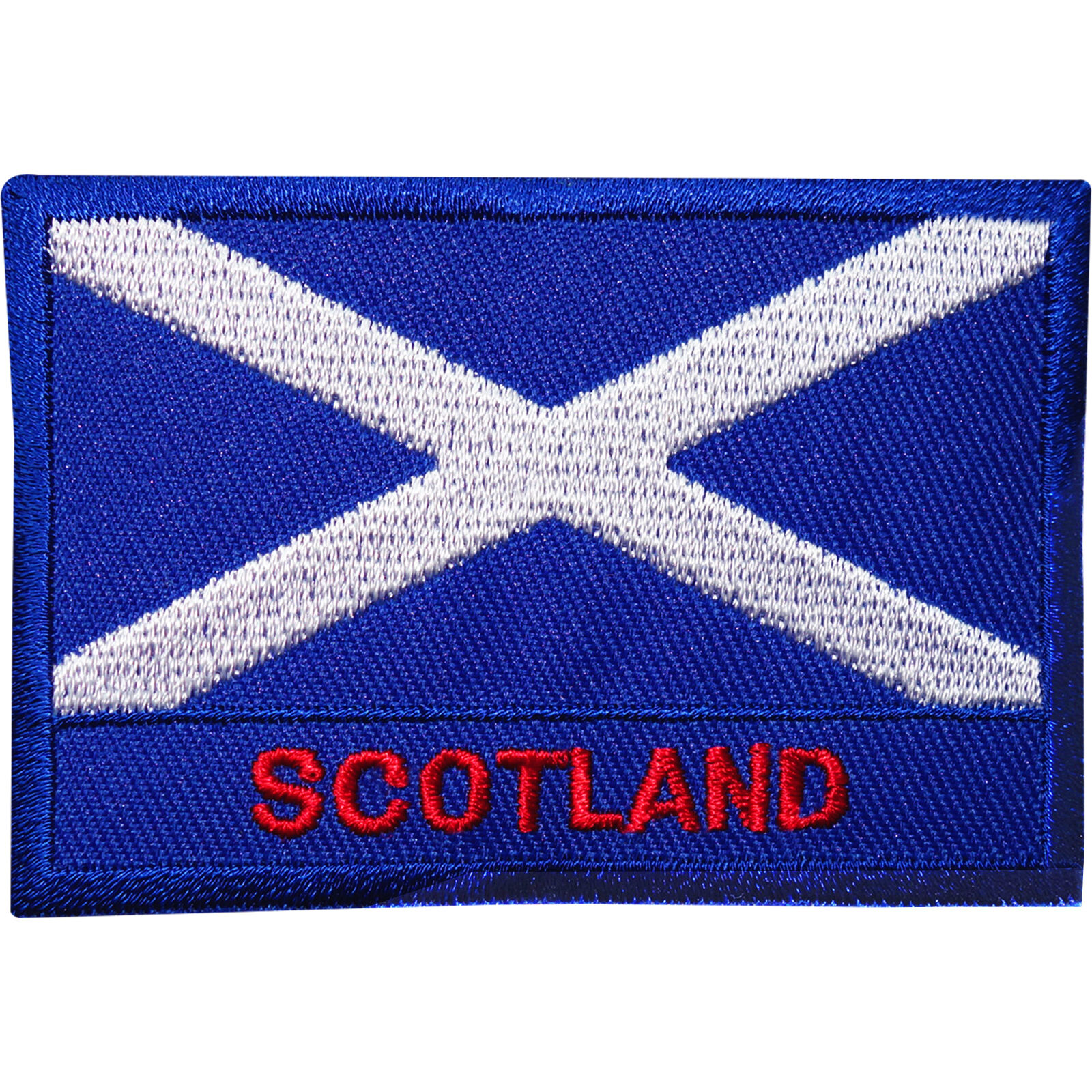 Scotland Flag Embroidered Iron Sew On Patch Scottish T Shirt Kilt Coat Bag Badge