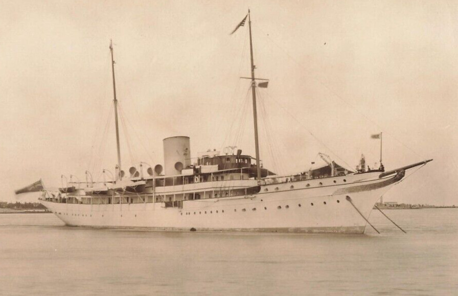 Nahlin Steamship Yacht 1931 Press Photo Annie Henrietta Lady Yule Ship  *P130c
