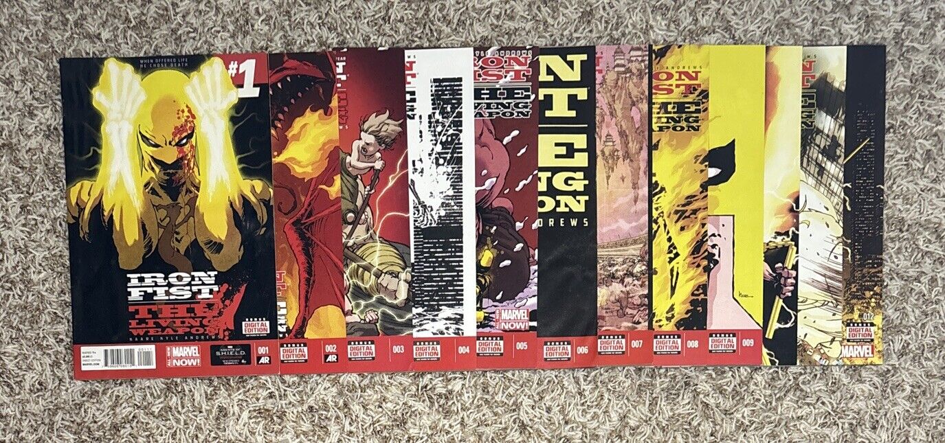 Iron Fist The Living Weapon #1-12 * complete 2014 series set * 1 12 lot Andrews