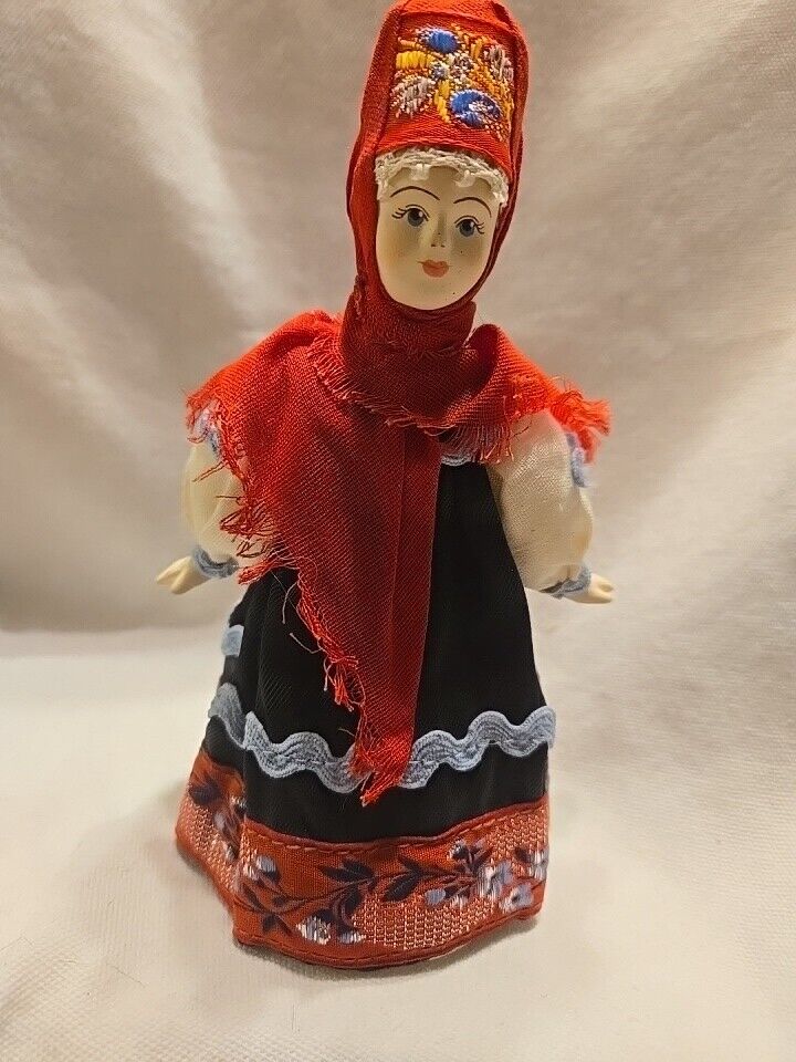 Vintage Russian Porcelain Doll 