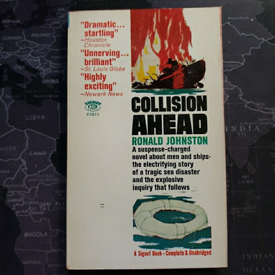 Ronald Johnston COLLISION AHEAD 1966 Great Cover Art