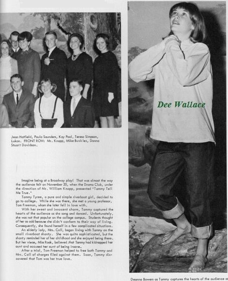 1960\'s High School Yearbook w/ DEE WALLACE ~ THE HOWLING ~ E.T ~ HALLOWEEN ~ ++