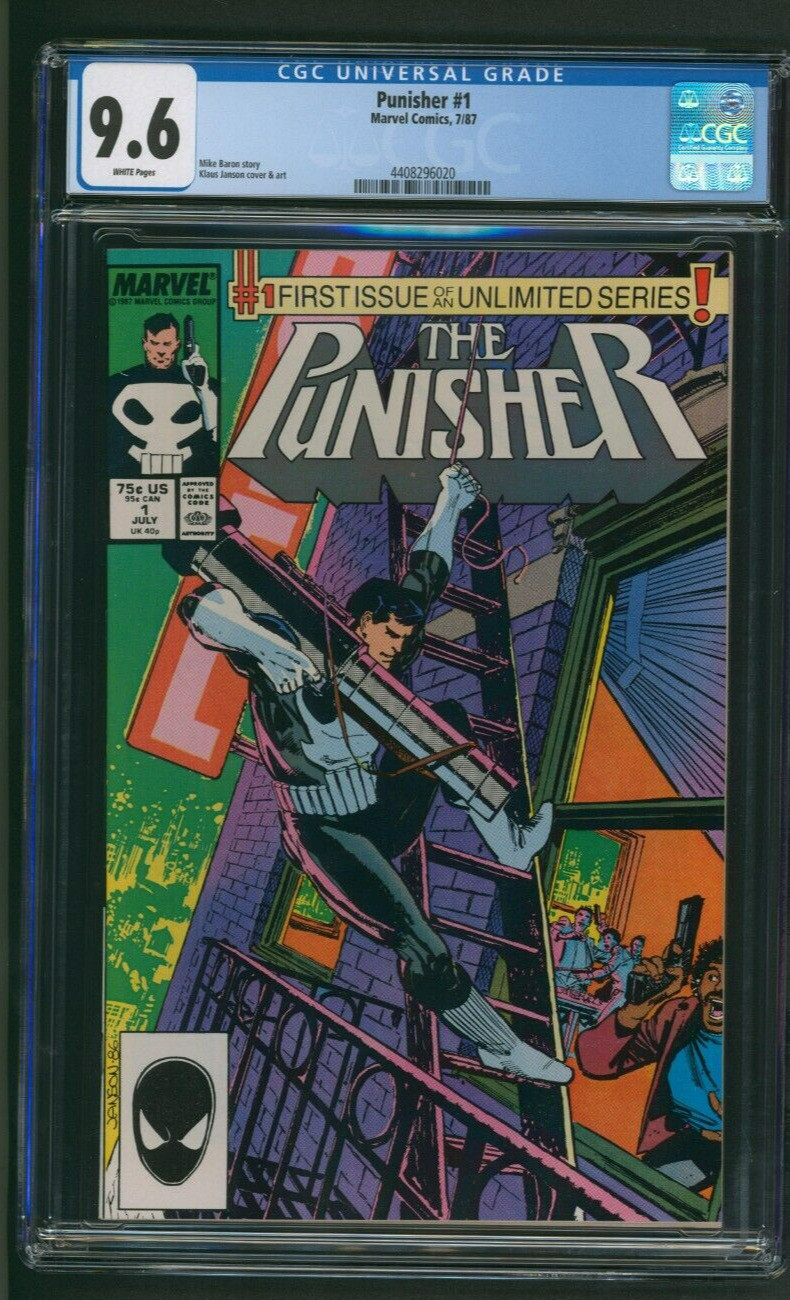 Punisher #1 CGC 9.6 White Pages Marvel Comics 1987