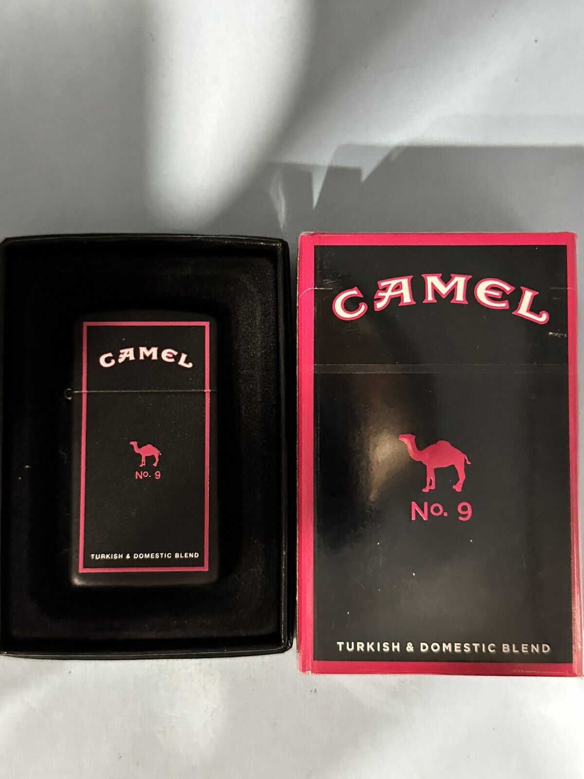 2006 Camel No 9 Slim Black Matte Zippo Lighter NEW With Collectible Pack (Empty)