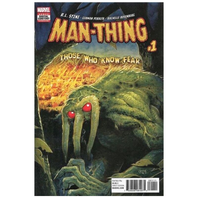 Man-Thing (2017 series) #1 in Near Mint minus condition. Marvel comics [a: