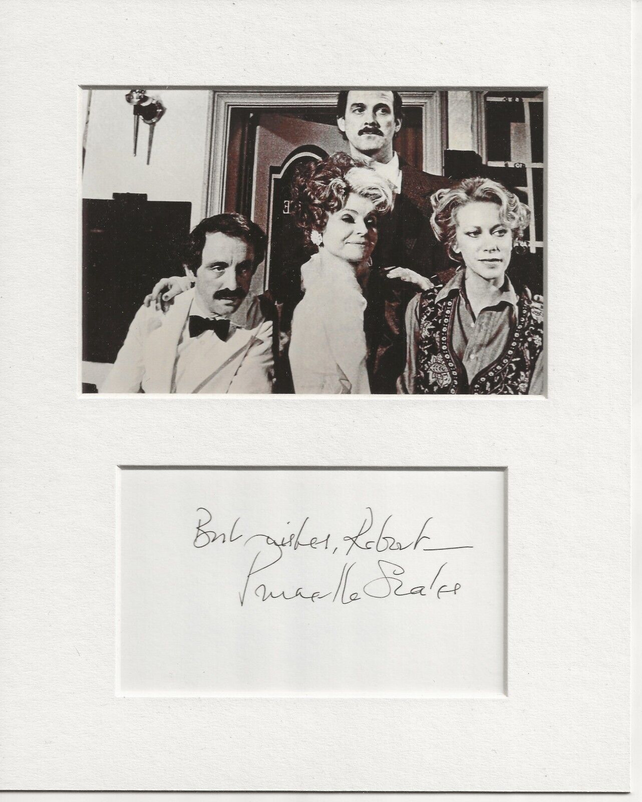 Prunella Scales fawlty towers signed genuine authentic autograph UACC RD AFTAL