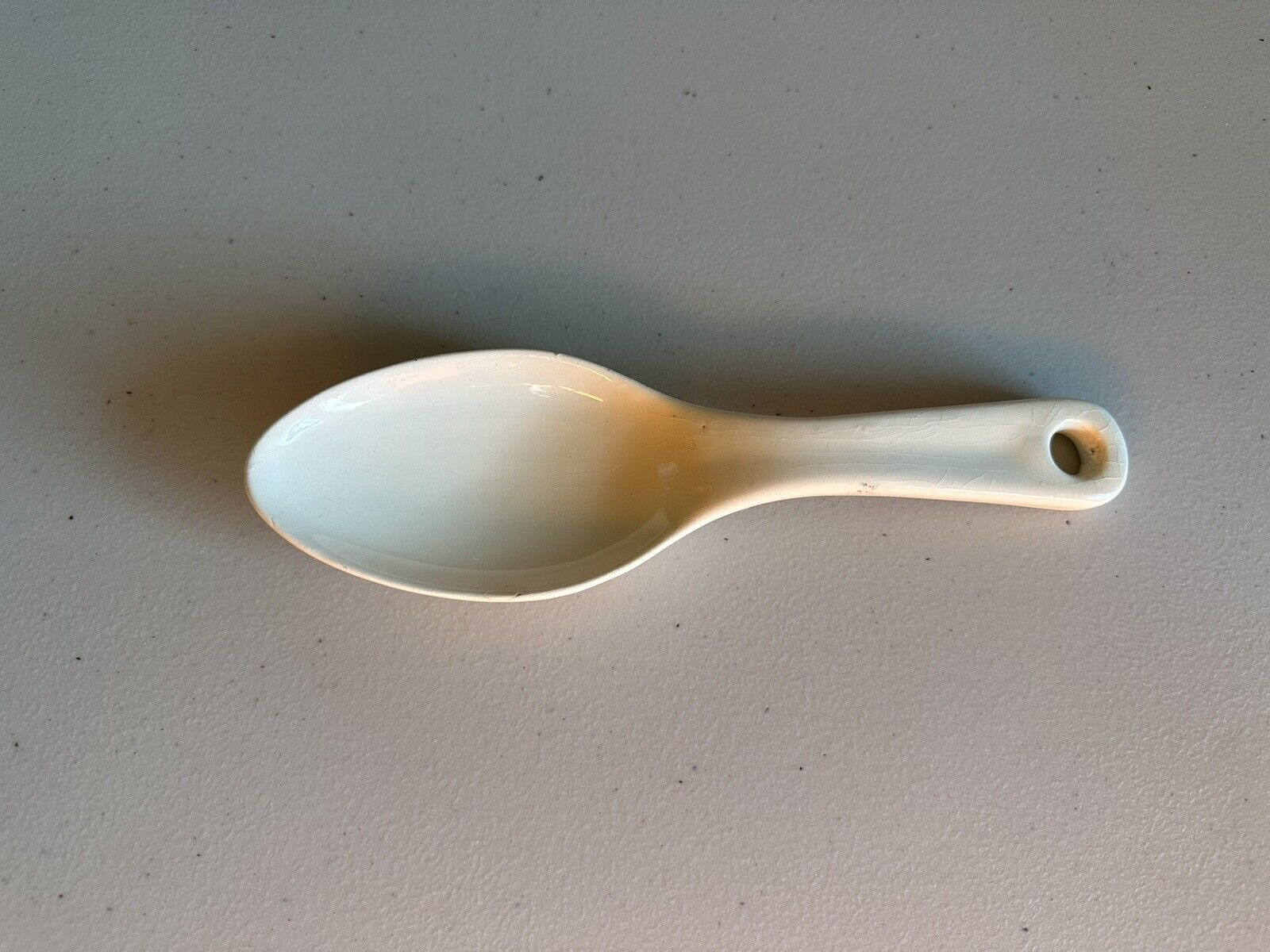 Ceramic White Spoon Rest