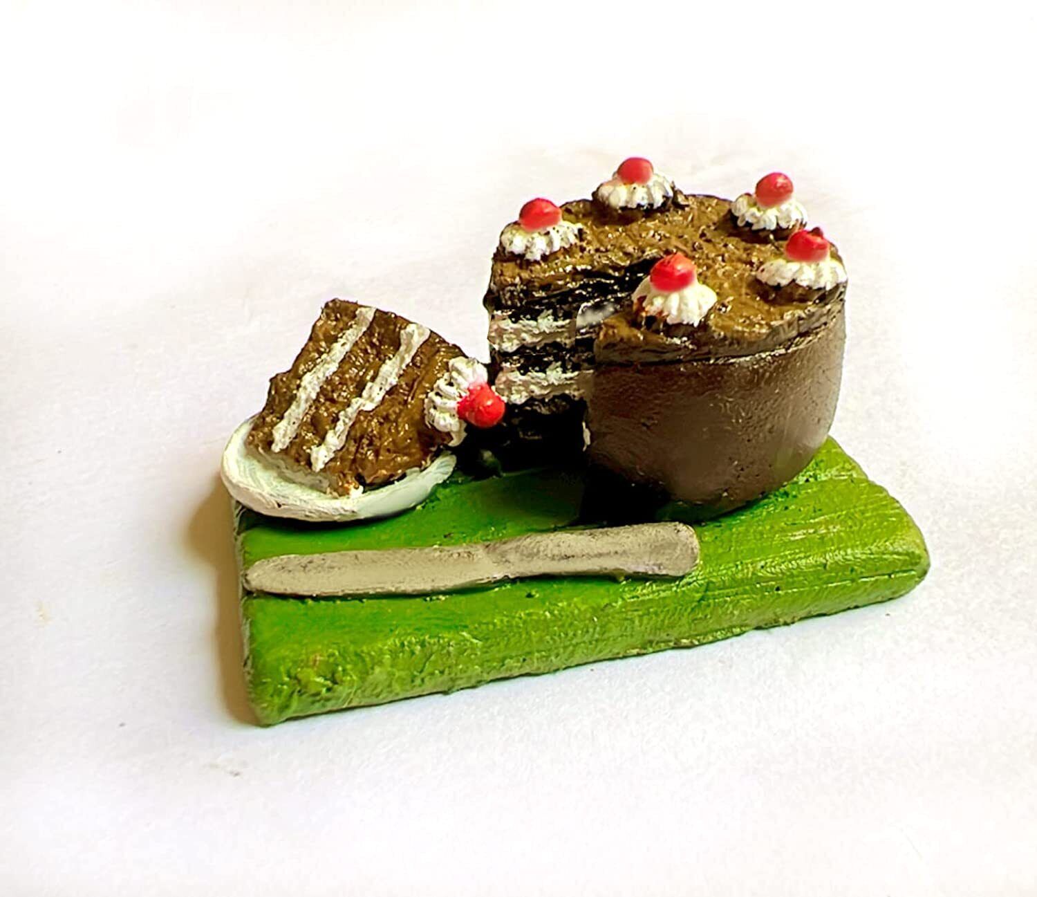 Chocolate Cake Miniature Food 3D Fridge Magnet