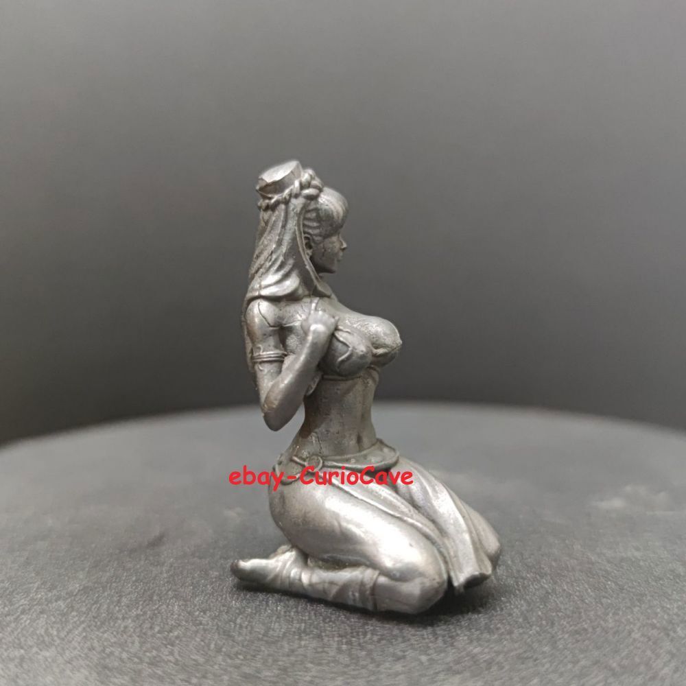 Solid Brass Female Statue Sexy Beauty Model Body Art Anime Ornaments Hand Grip
