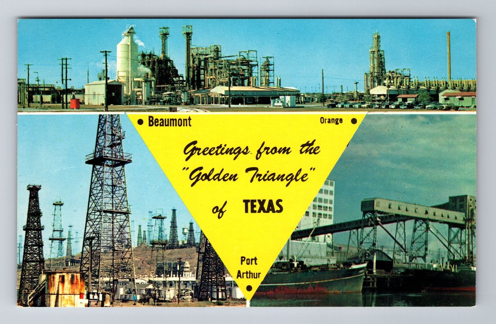 TX-Texas, General Scenic Landmark Greetings, Antique, Vintage Souvenir Postcard
