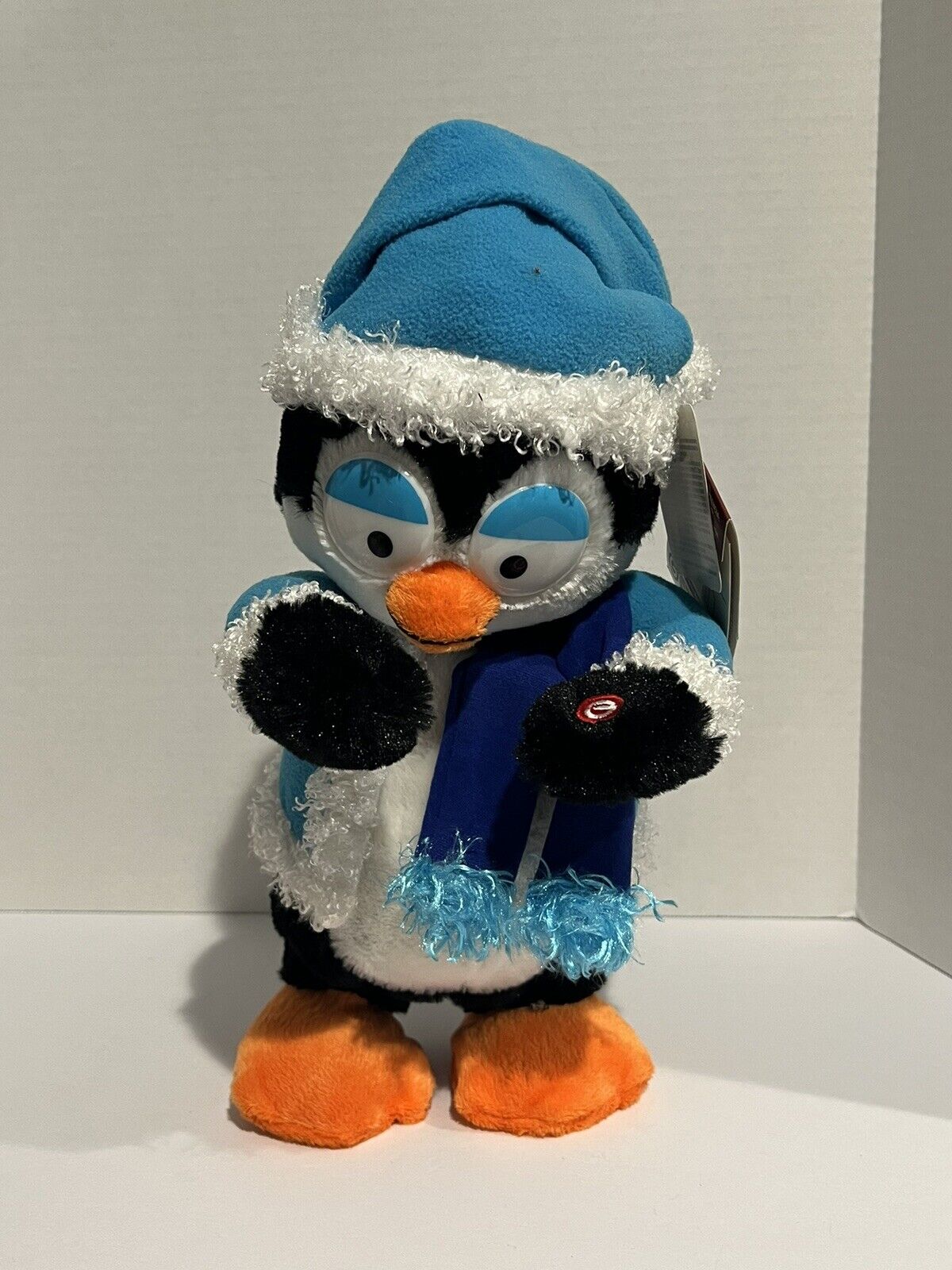 Gemmy Cha Cha Slider Penguin Animated Christmas Plush Dancing Cupid Shuffle