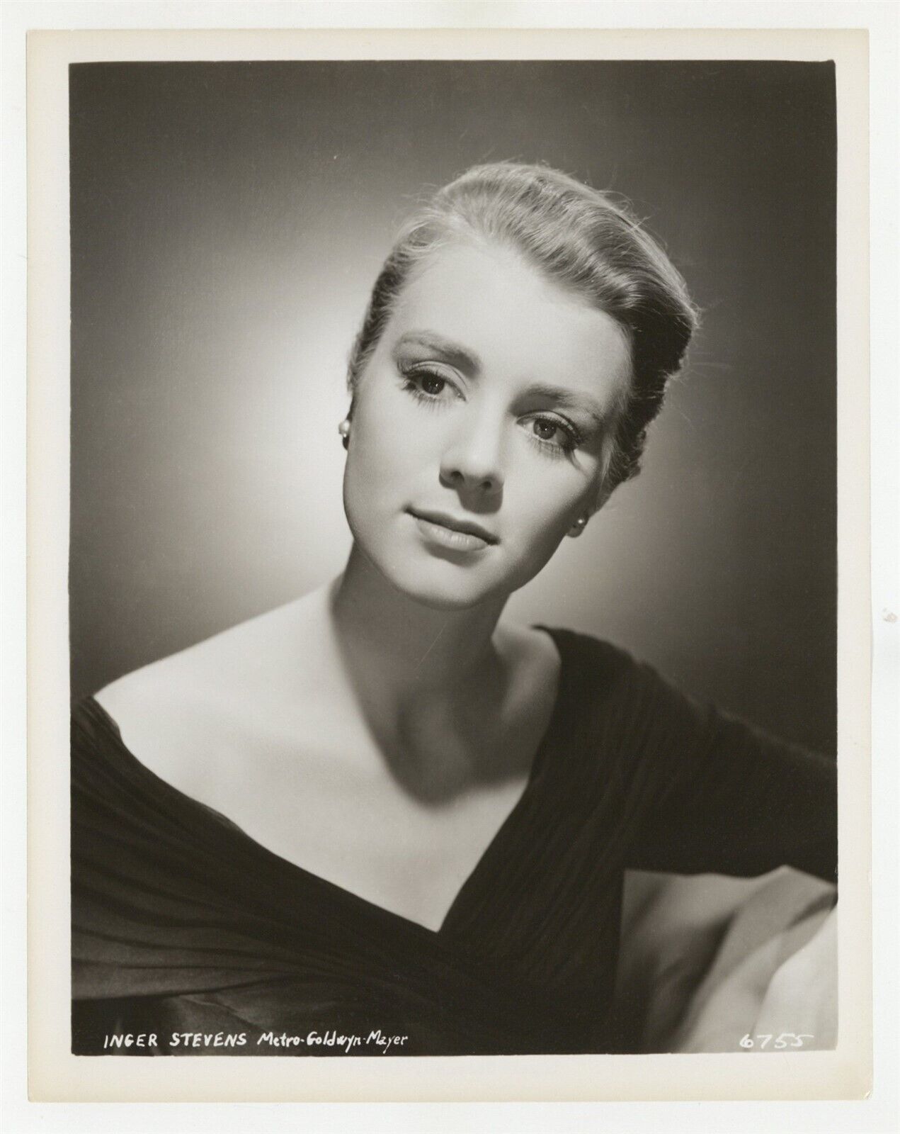 Inger Stevens 1959 Spectacular Portrait MGM Glamor Photo Swedish Actress J9812