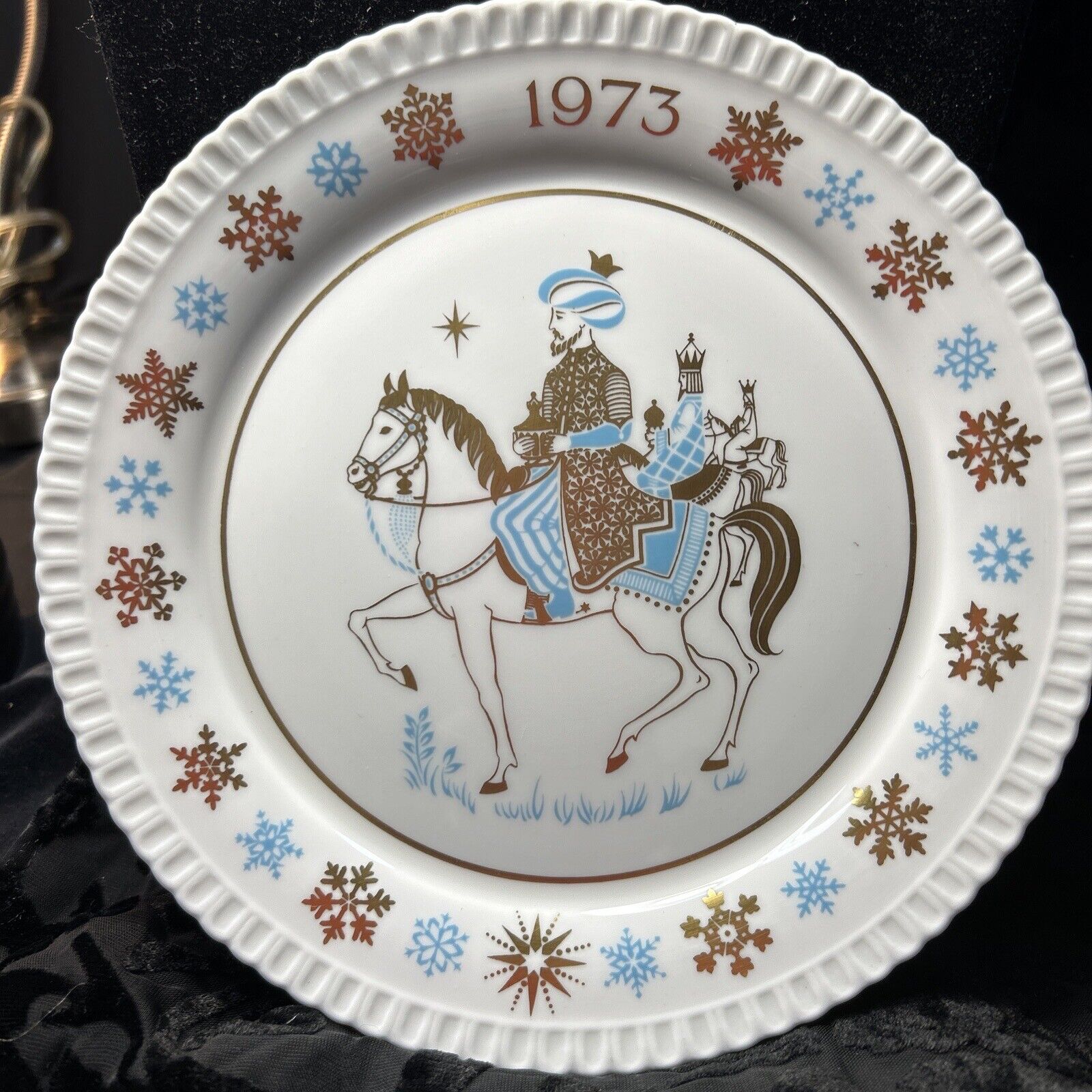 VINTAGE Estate the FIRST SPODE 1973 TWELVE DAYS OF CHRISTMAS PLATE +more Listed