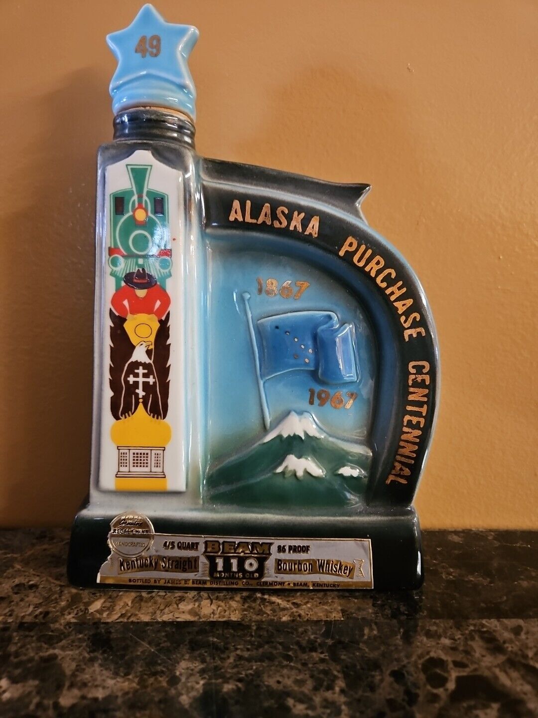 Jim Beam Alaska Purchase Centennial Purchase North to the Future 1867-1967