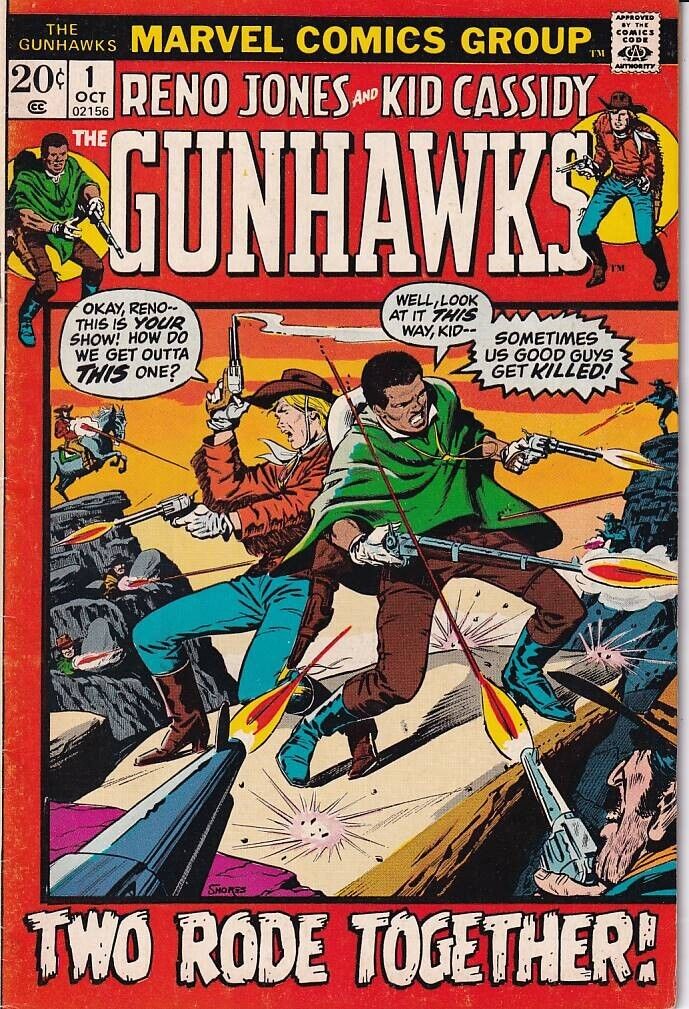 43627: Marvel Comics GUNHAWKS #1 VF Grade