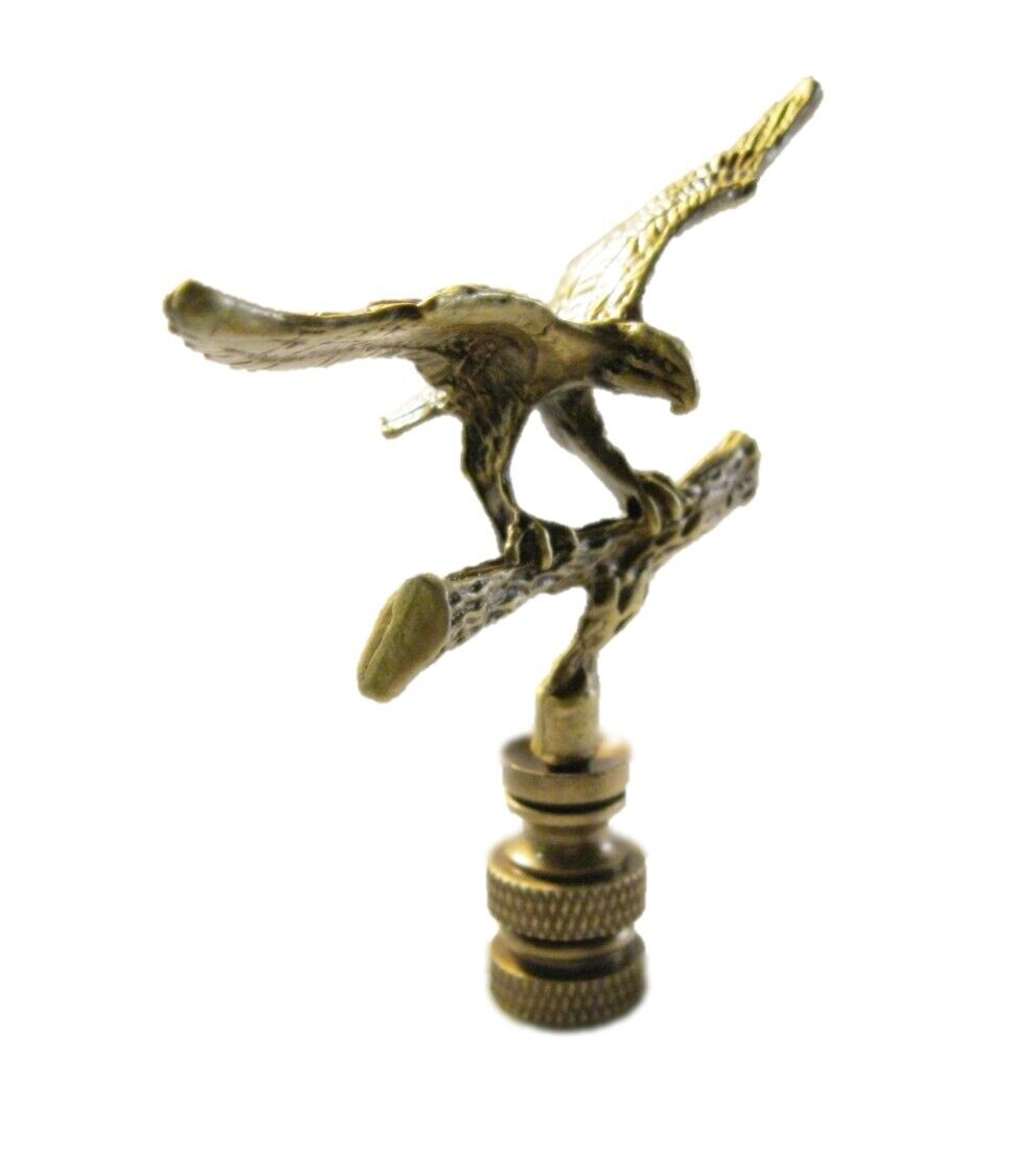 Lamp Finial-EAGLE IN FLIGHT-Antique Brass Finish, Highly detailed metal casting