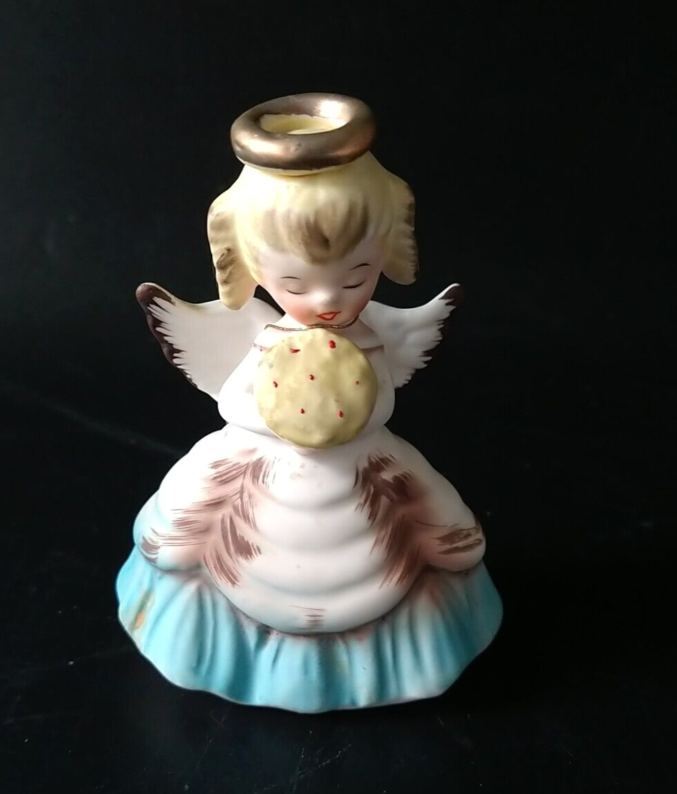 Vintage Inarco May Birthday Angel W/Flowers with tags