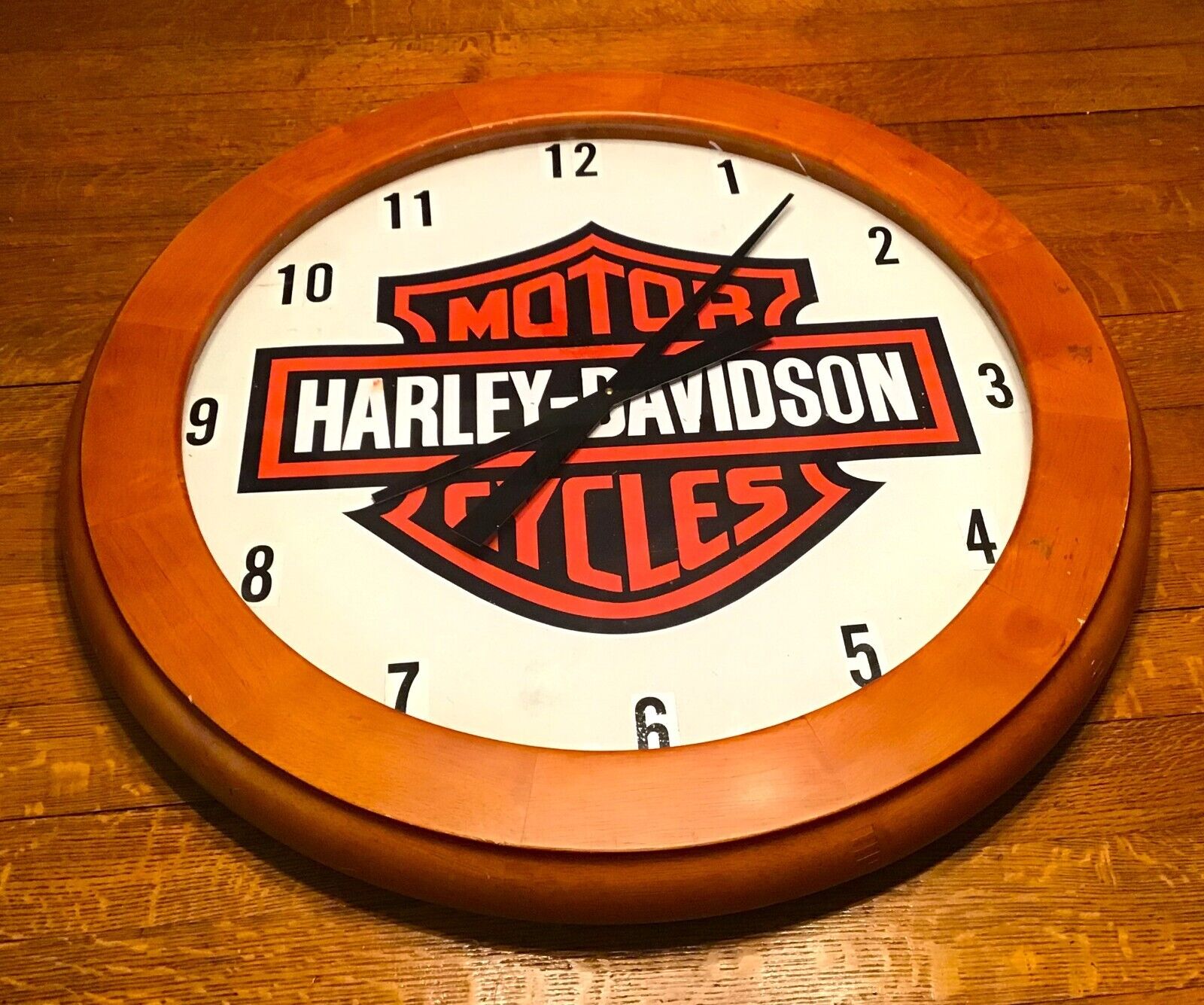 Great One of a Kind Harley Davidson Logo Clock HUGE 29\