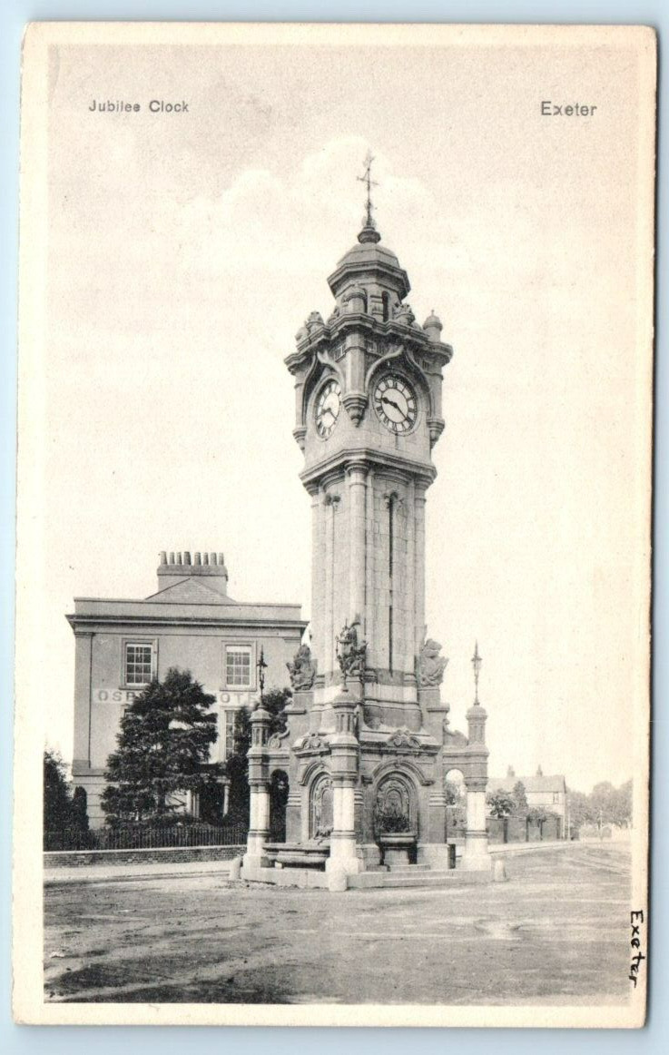 Jubilee Clock EXETER England UK Postcard