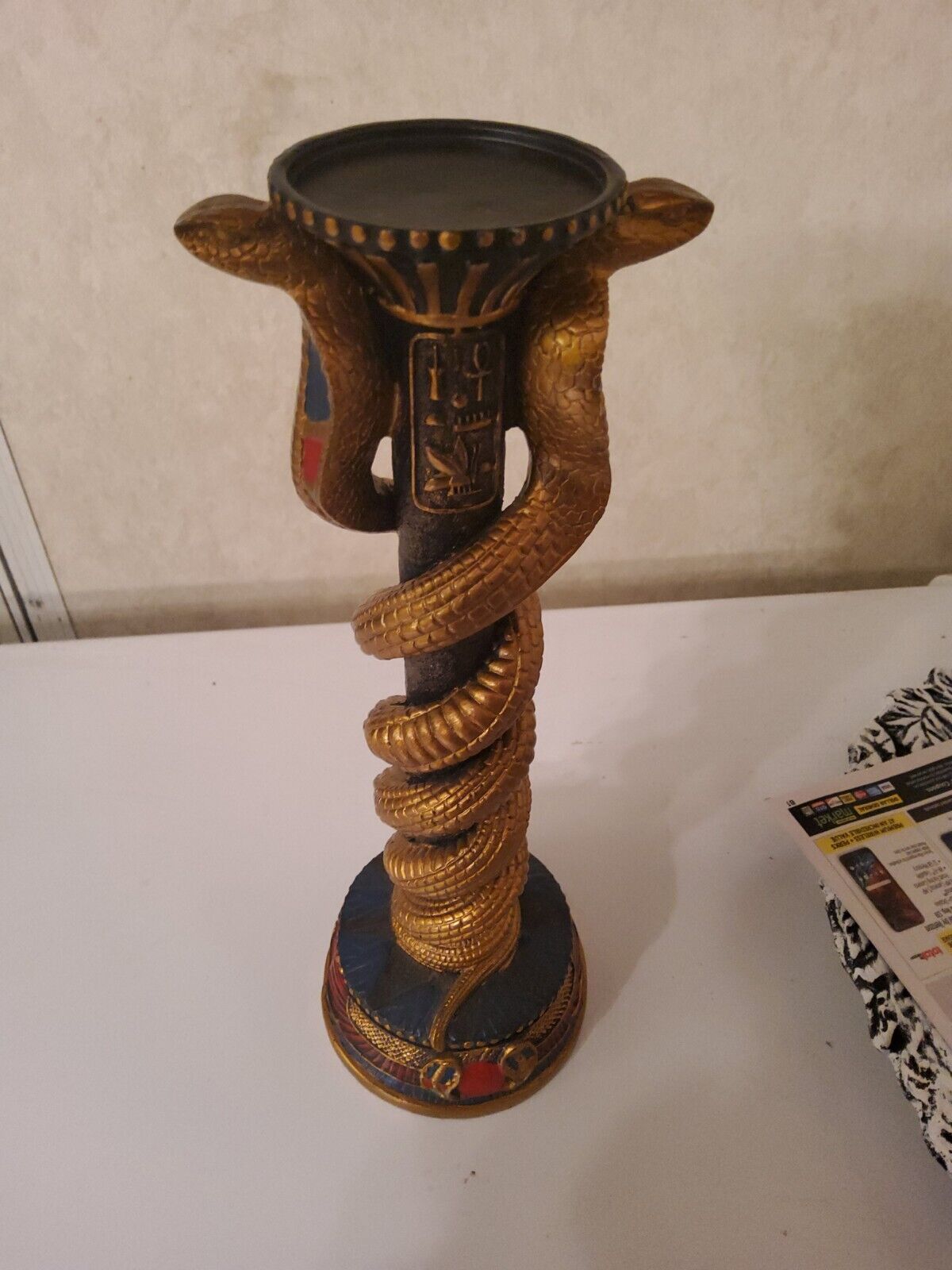 Design Toscano candlestick cobras unique piece