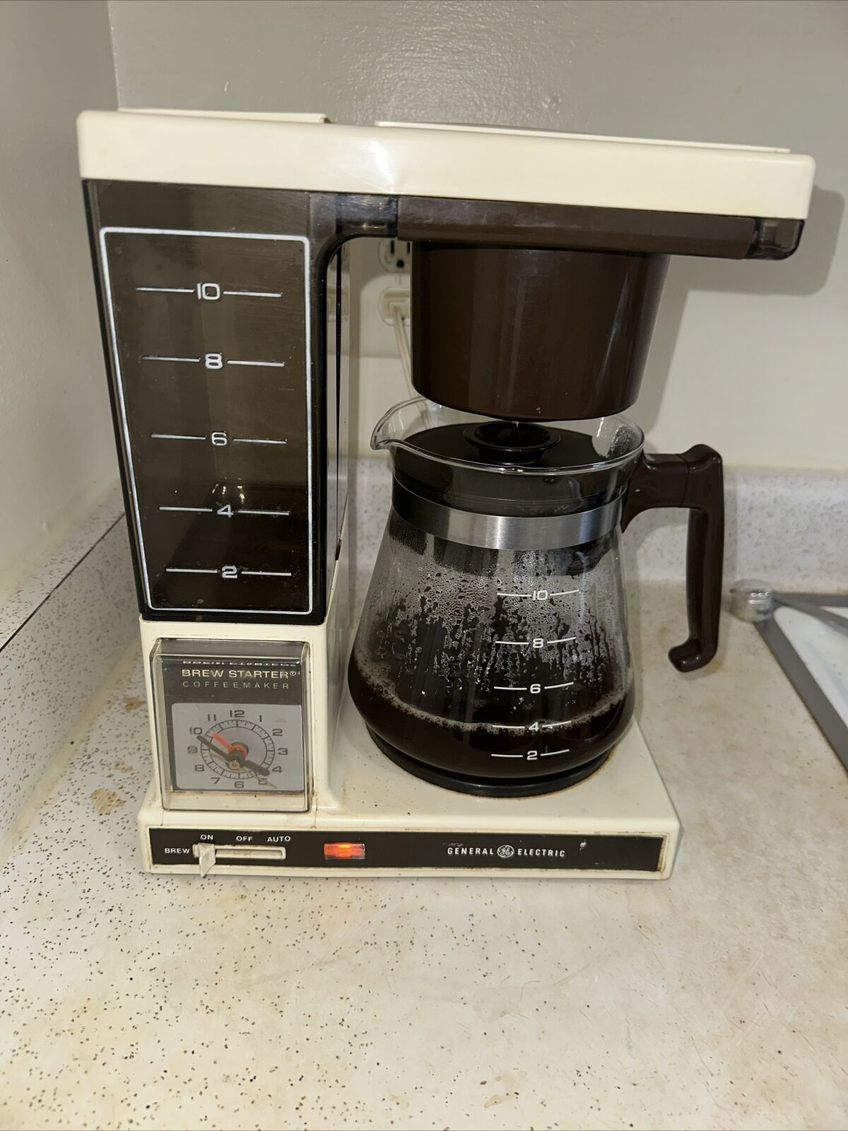 General Electric Brew Starter 10 Cup Auto Drip Coffee Maker Vintage Refurbished