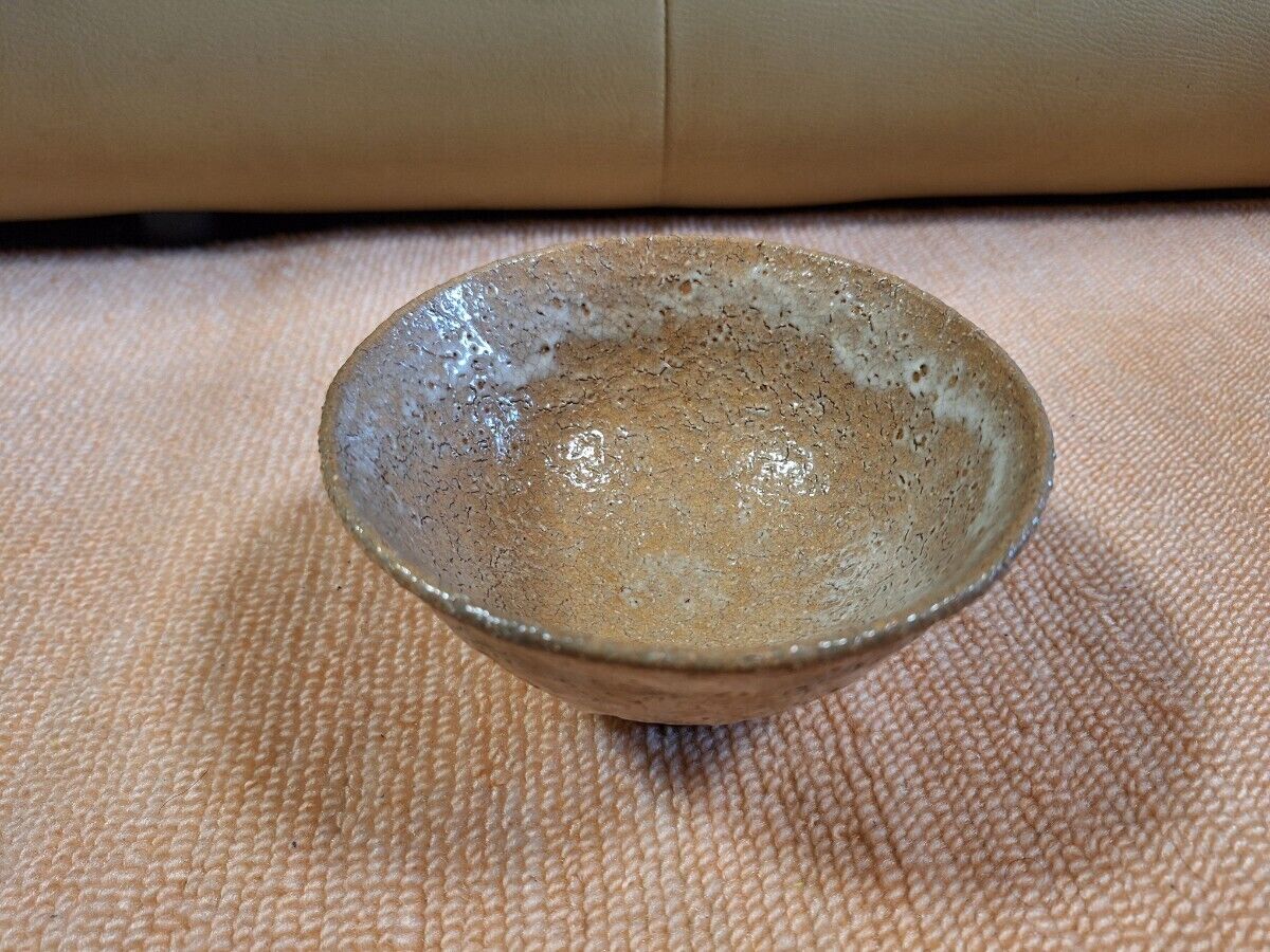 Traditional Japanese Hagi ware, matcha tea bowl
