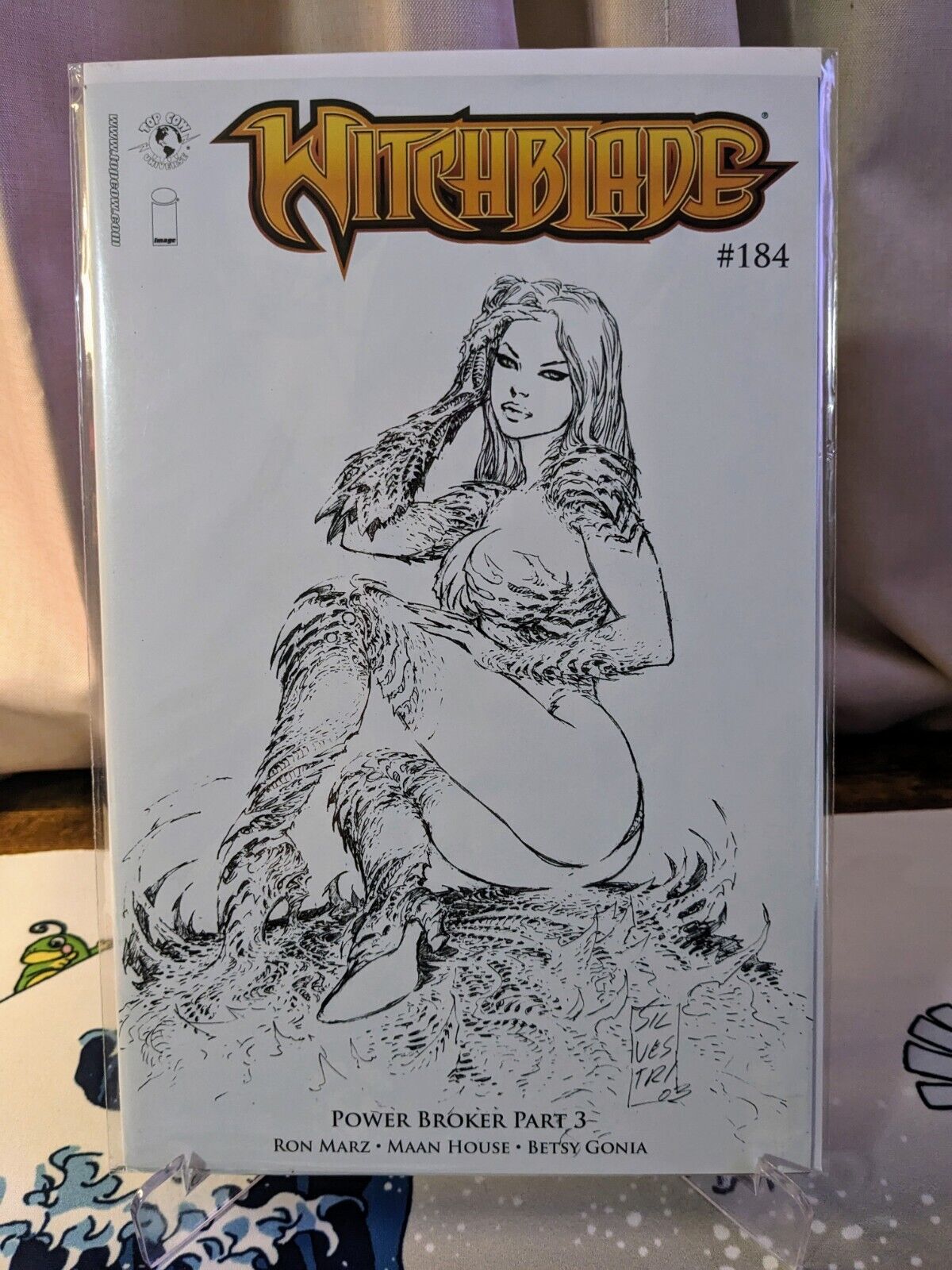 Witchblade #184 Black and White Variant HTF Image Comics - Bonus #103 BW Turner