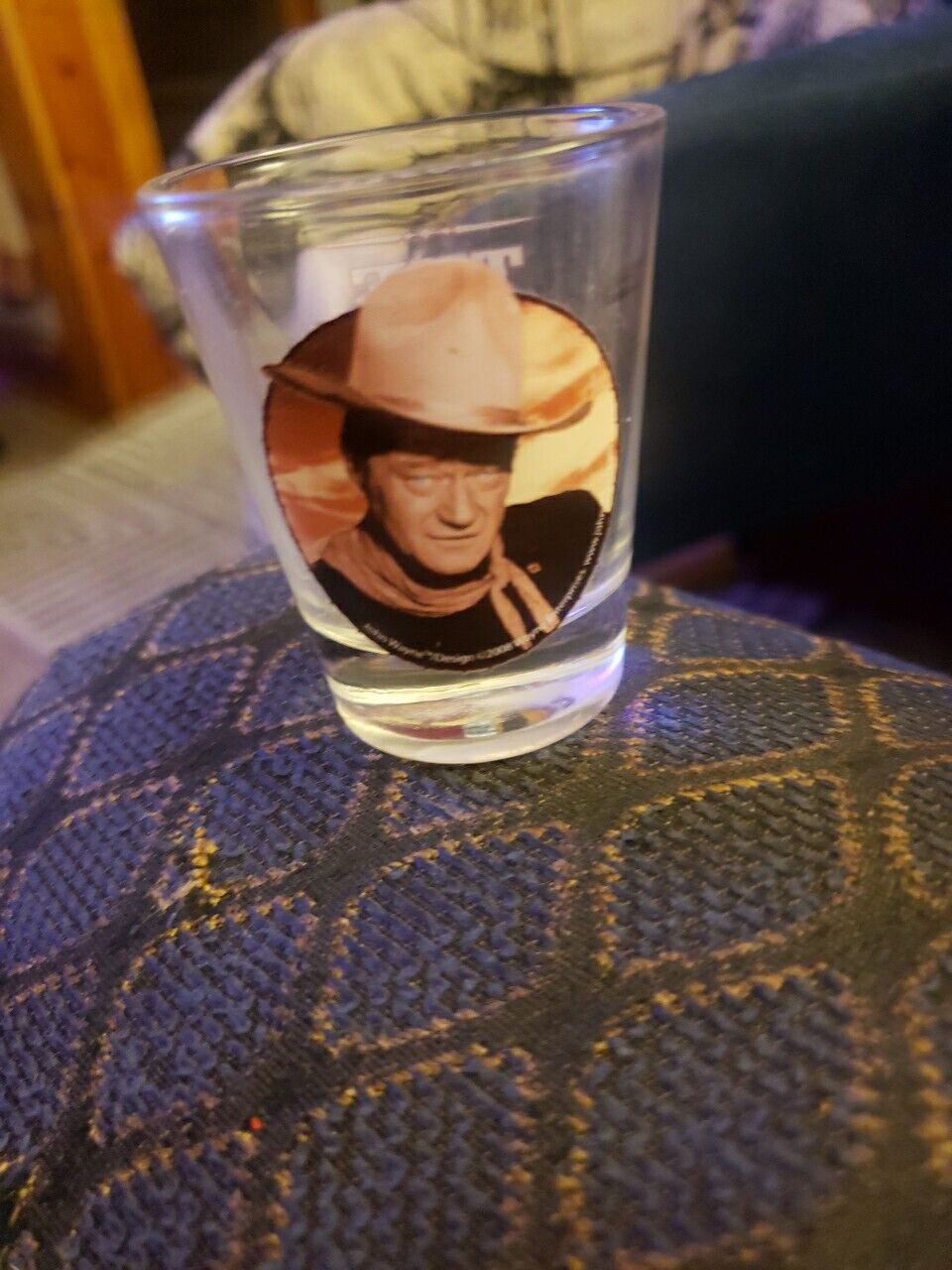 Vintage The Duke John Wayne Shot Glass 
