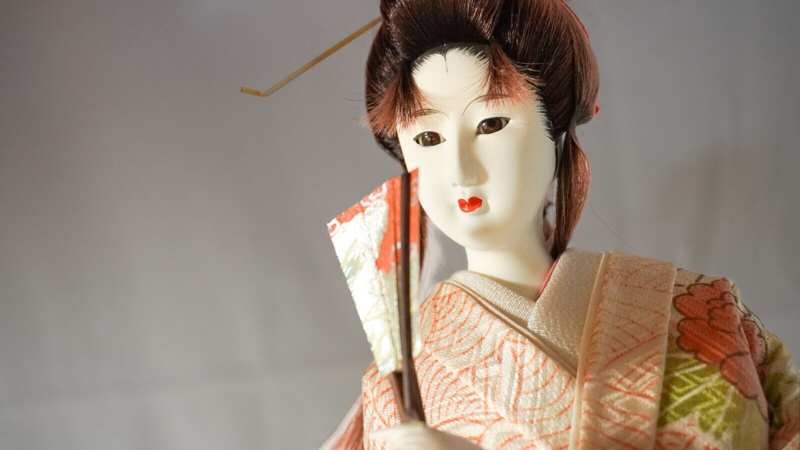 Japanese Beautiful Vintage GEISHA Doll -The Fan- Princess Style height 18inch