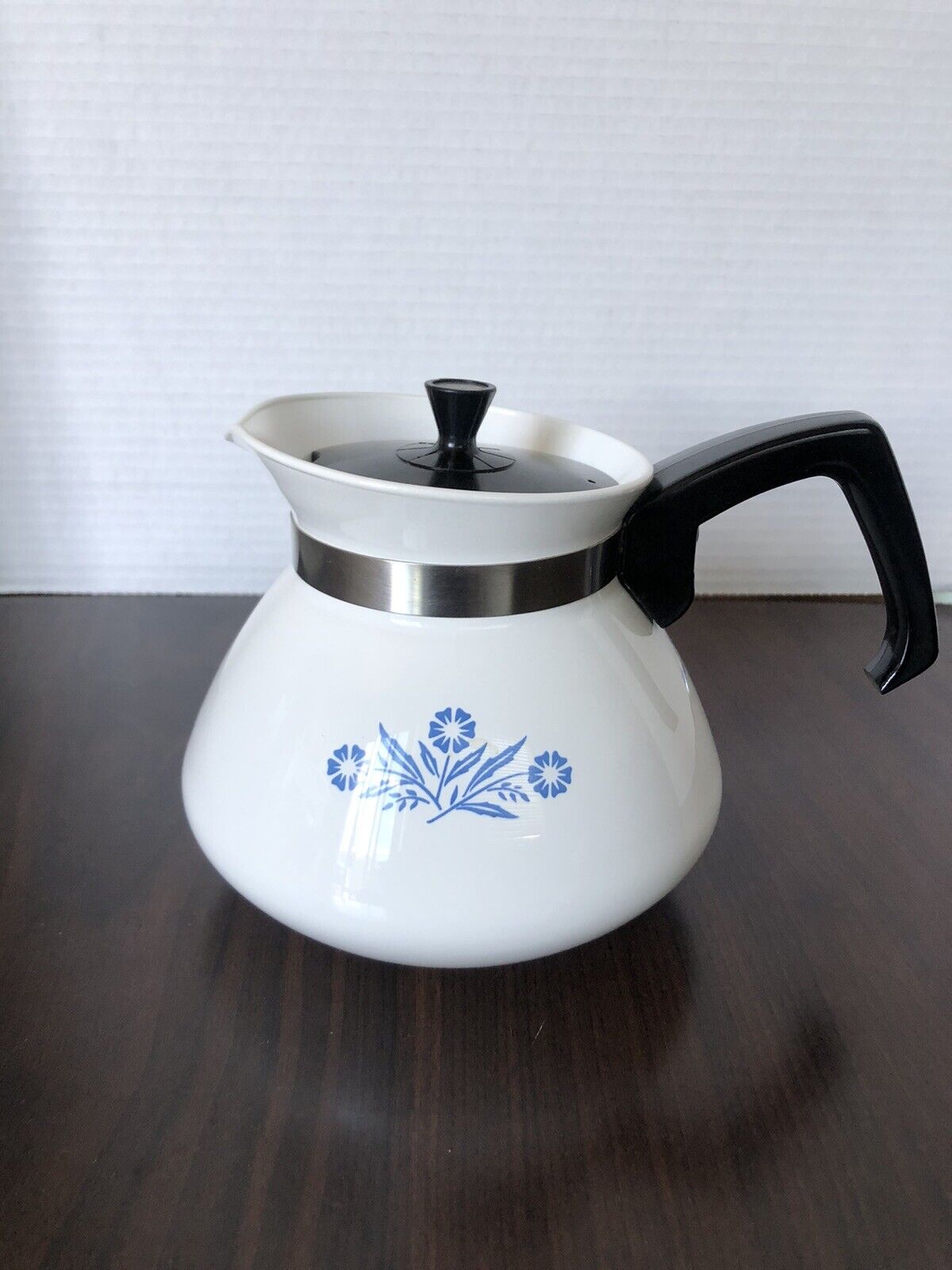 Corningware blue cornflower stove top teapot P-104 vintage 6 cup