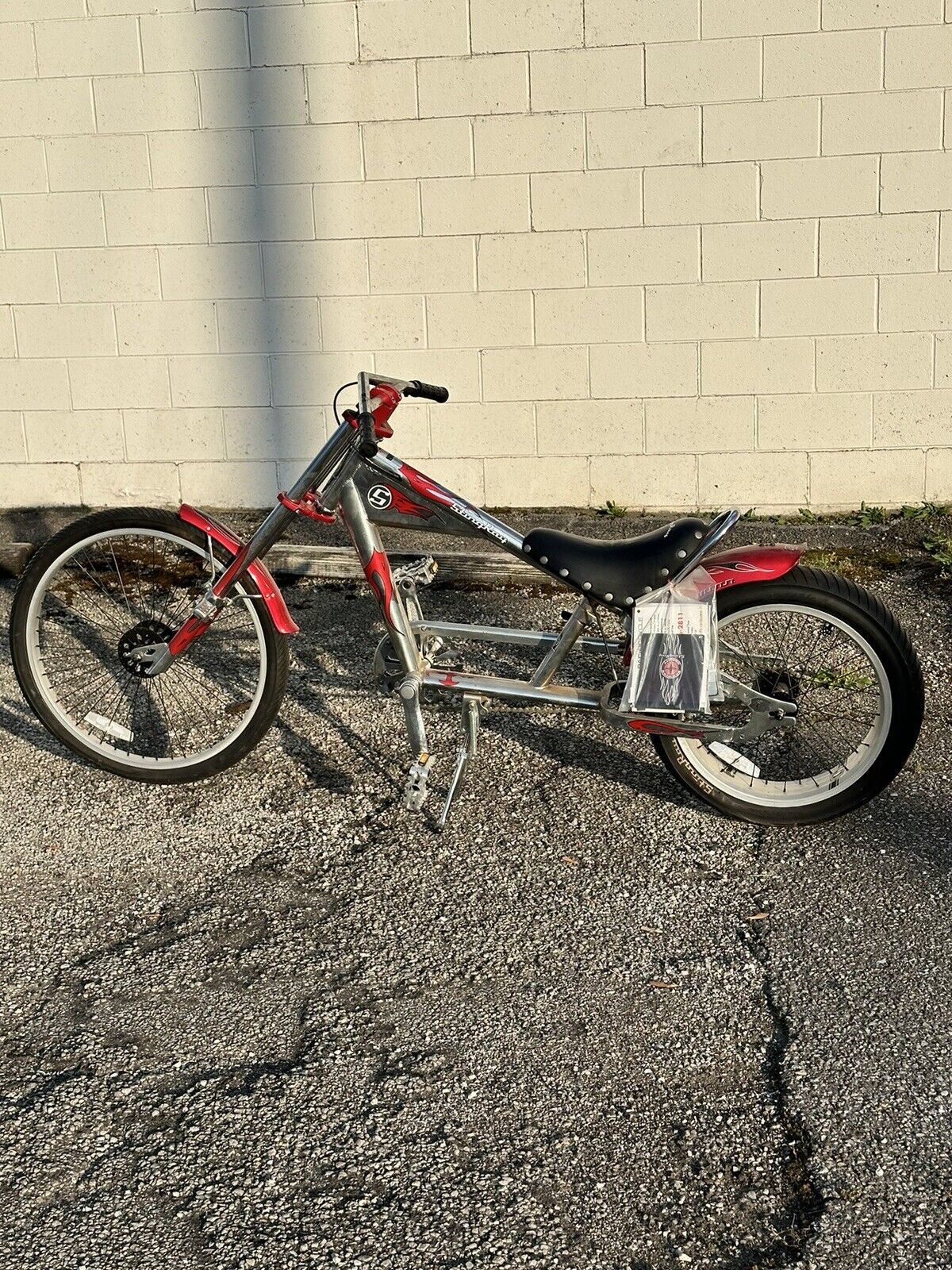Red Schwin stingray orange county chopper bicycle OCC NEVER RIDEN