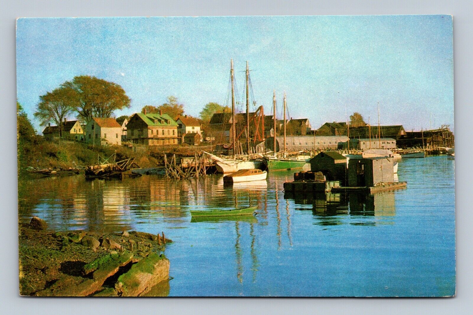 Camden Maine ME American Airlines Postcard