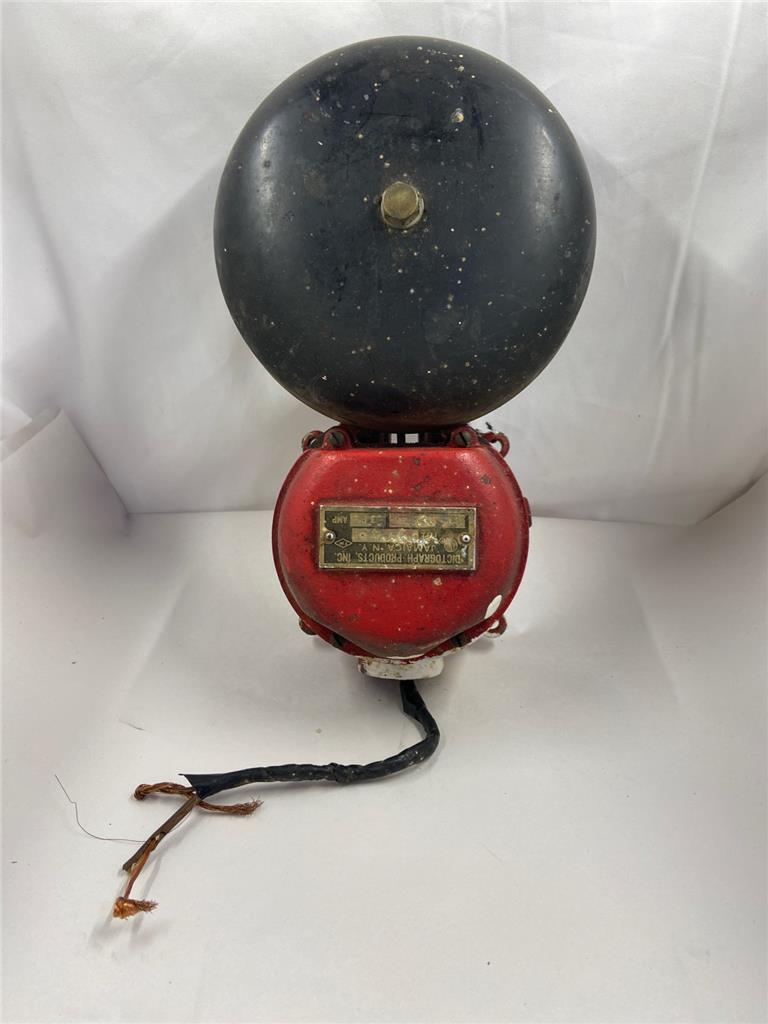 Vintage Dictograph Products Inc Jamaica NY US Fire Alarm Bell NOT WORKING READ