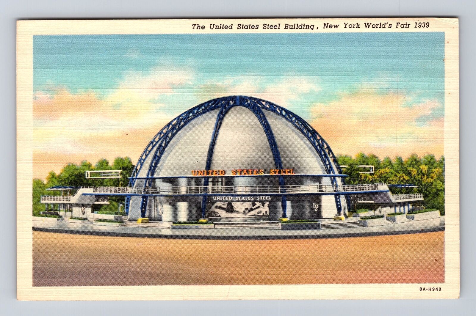 New York City NY-New York, US Steel, World\'s Fair 1939, Vintage History Postcard