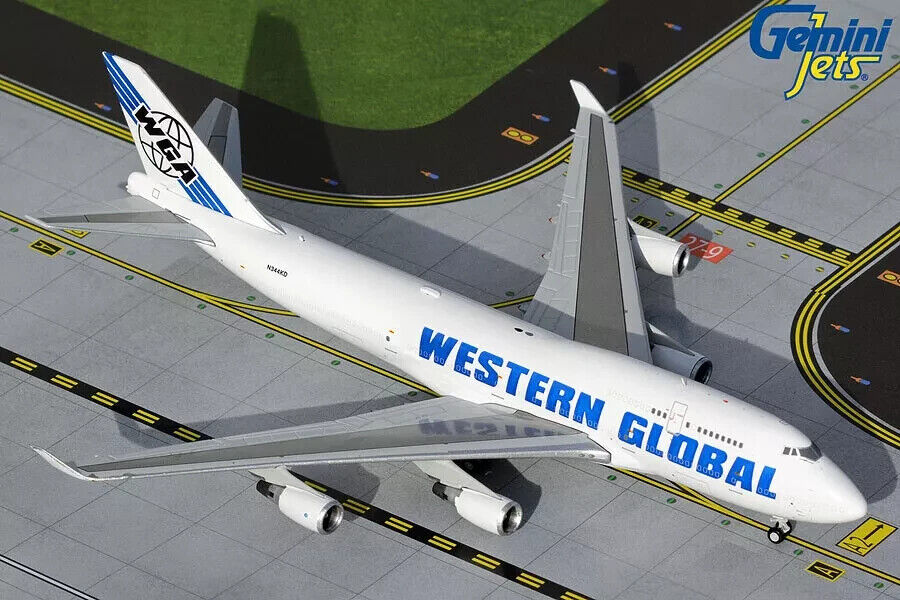 Western Global Airlines Boeing 747-400BCF N344KD GeminiJets 1:400
