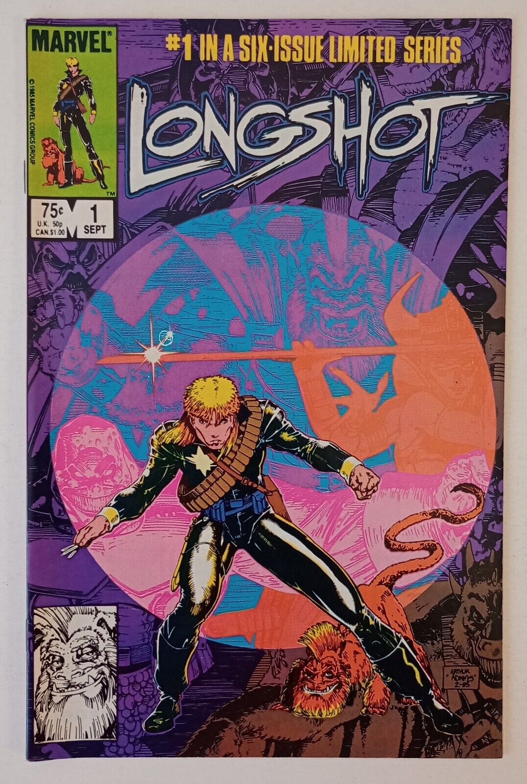 Longshot#1 (1st appearance of Longshot & Spiral) 1985