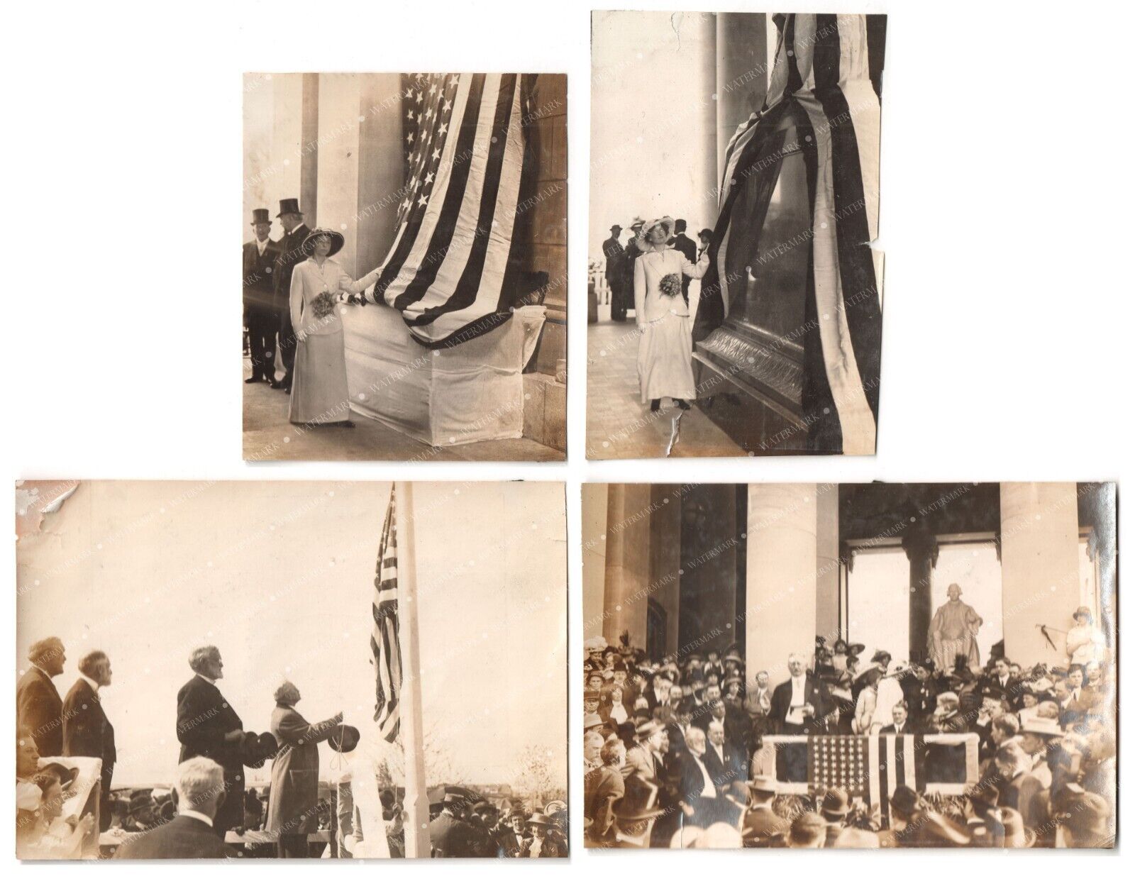 1913 Original Photos of St. Louis THOMAS JEFFERSON Statue Unveiling by Mayor
