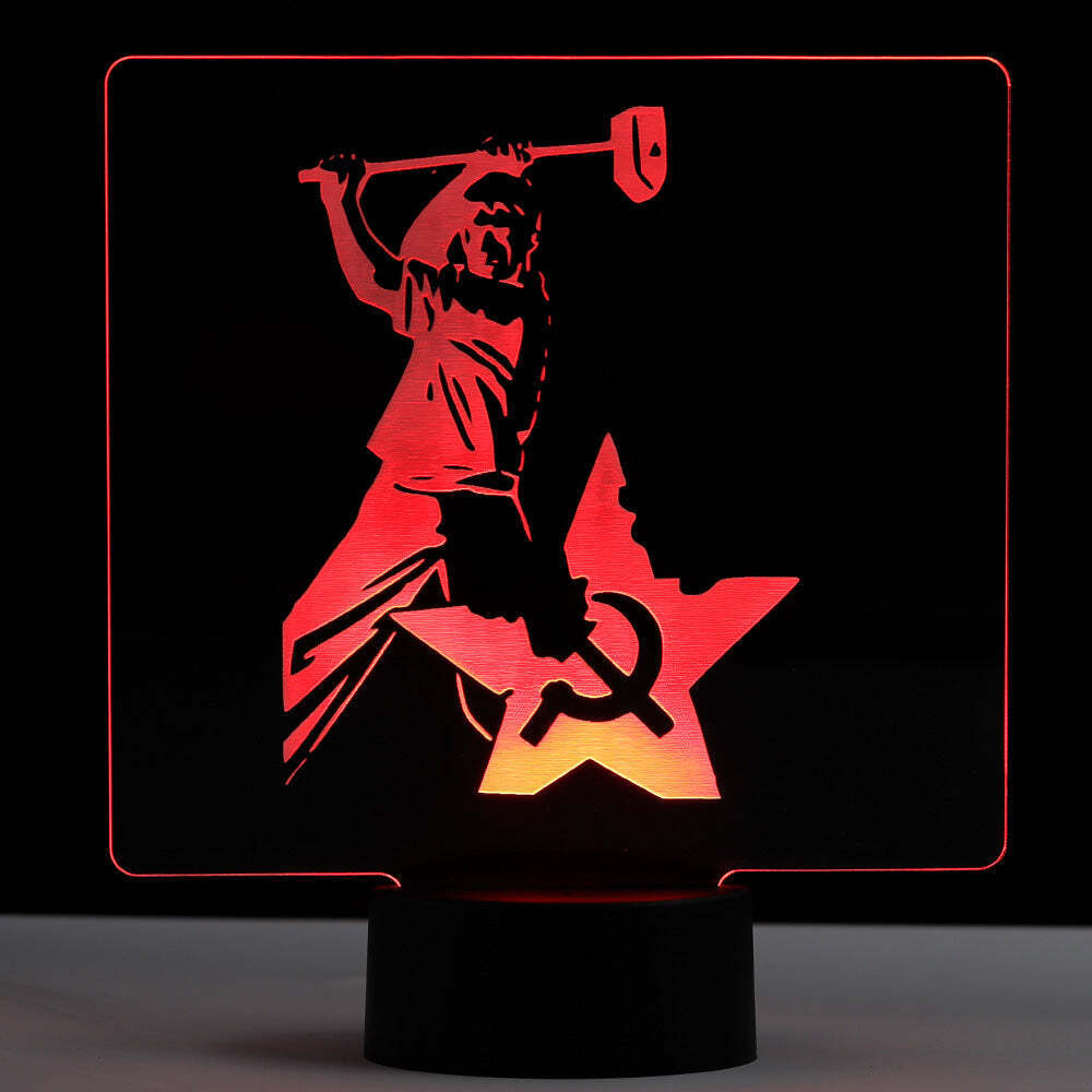 Smash Communism - LED Illuminated Patriotic Backlit Sign