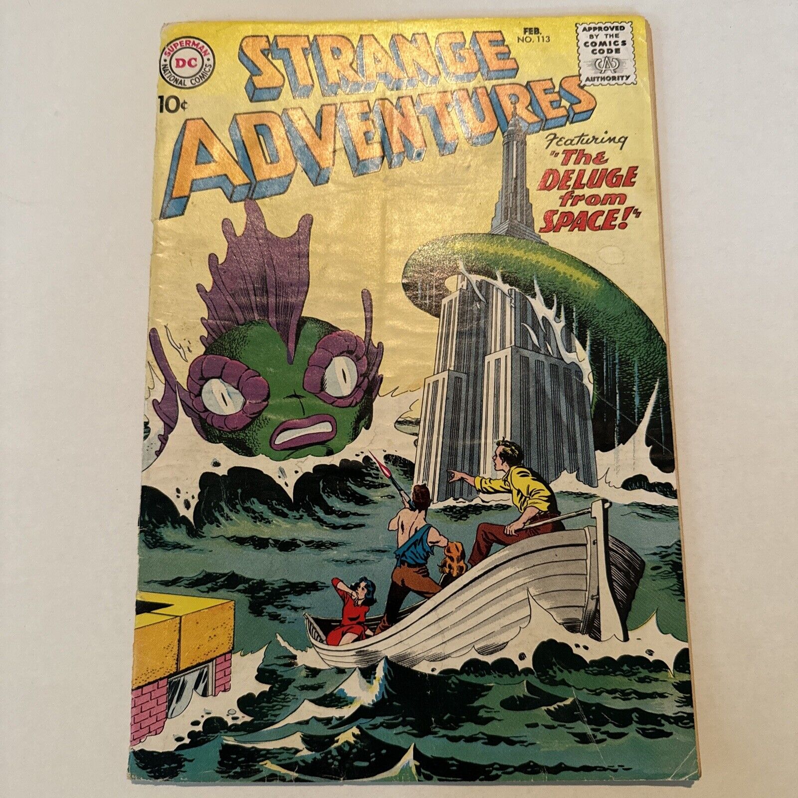 Strange Adventures # 113 | Silver Age DC Comics 1960 Gil Kane Cover | Sci-Fi VG