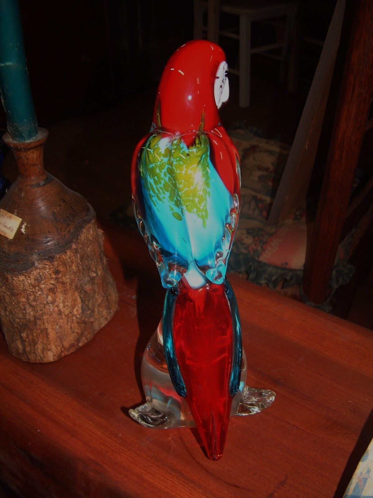 Vintage Rare Murano Glass Large Parrot, 11\