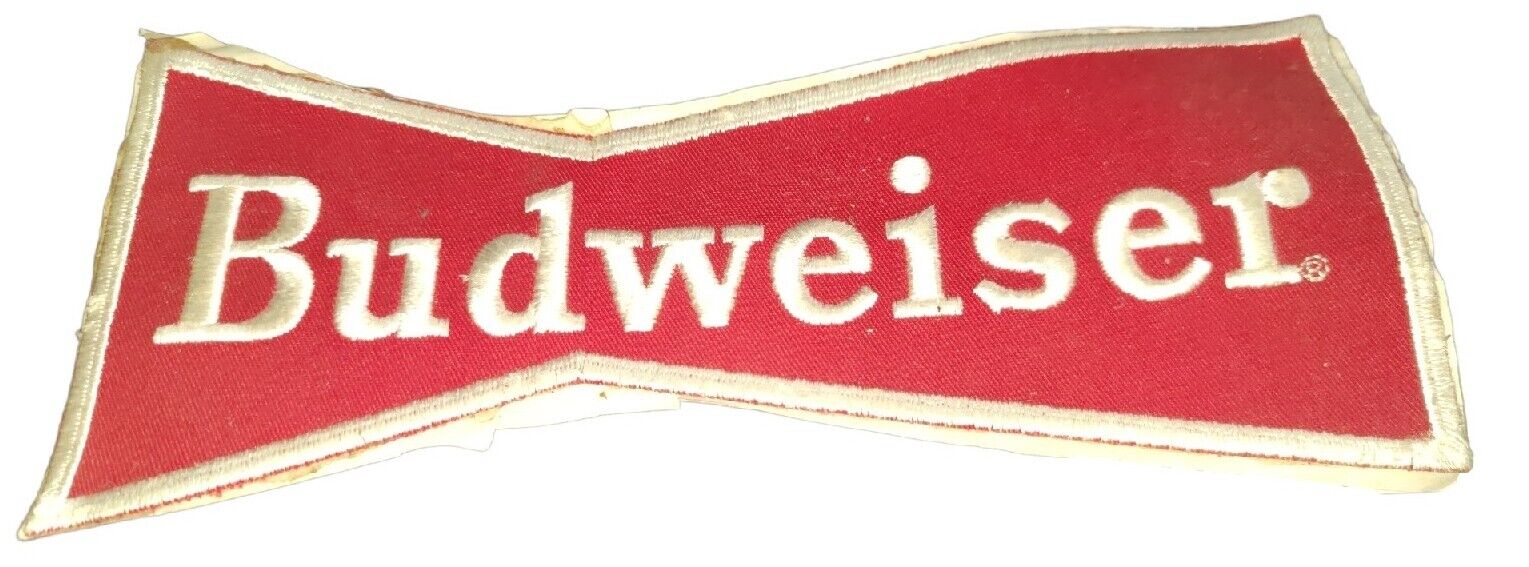 Vintage - Budweiser - Large 9 Inch - Jacket Patch - Very Rare - UnUsed 