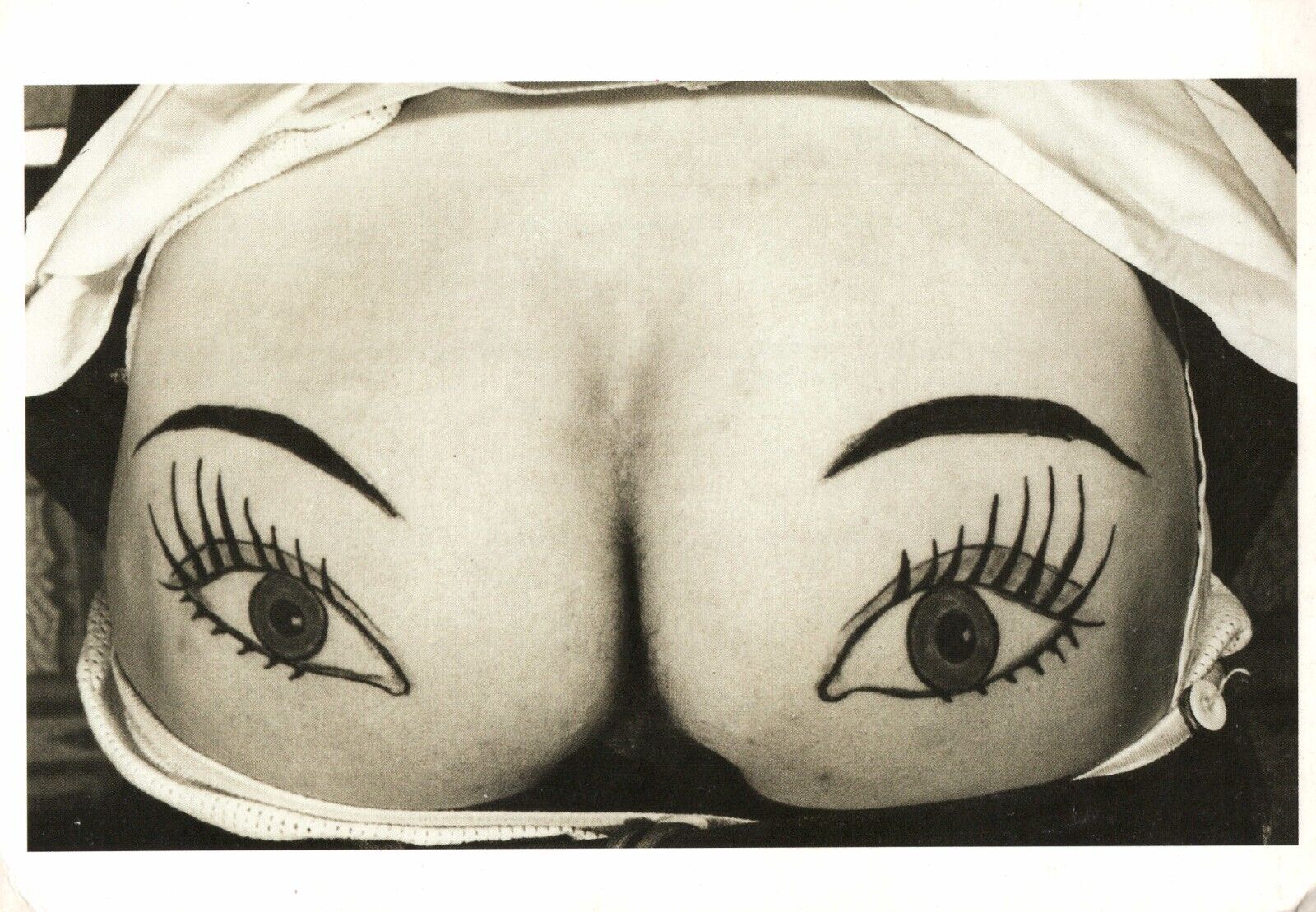 Eyes Tattooed on Ass by Les Skuse The Amsterdam Tattoo Museum Vintage Postcard