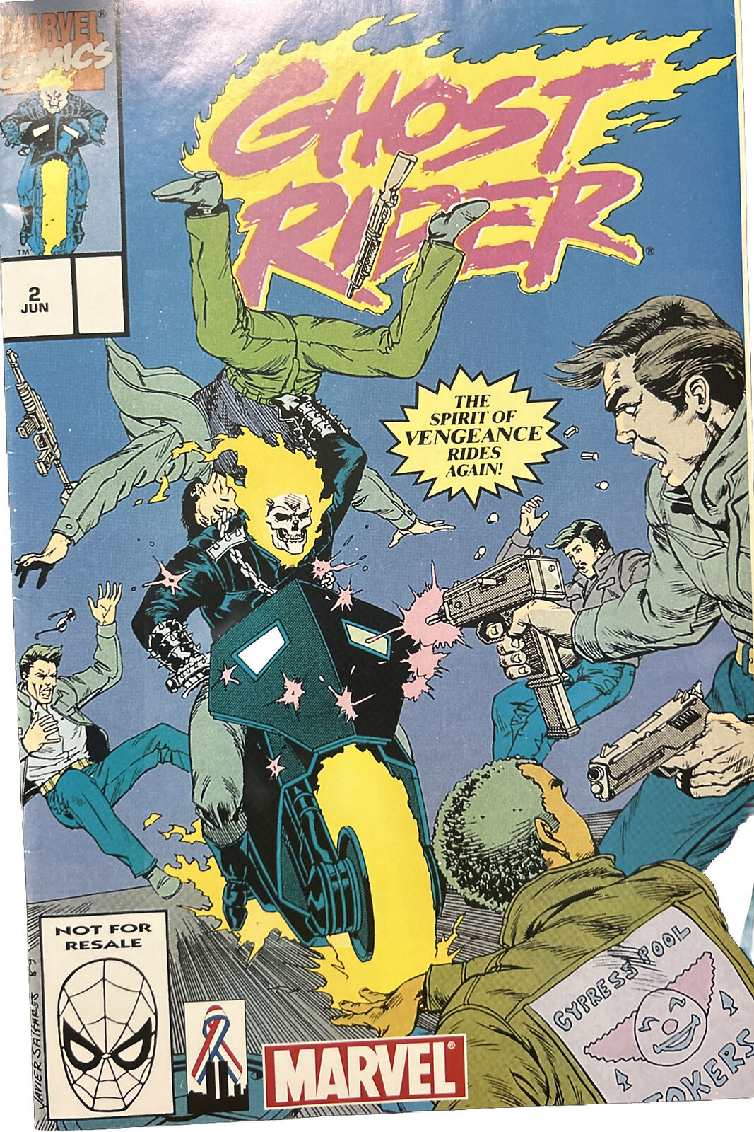 1990 GHOST RIDER #2 1st BLACKOUT 2nd DANNY KETCH Near Mint- NM- Marvel Comics