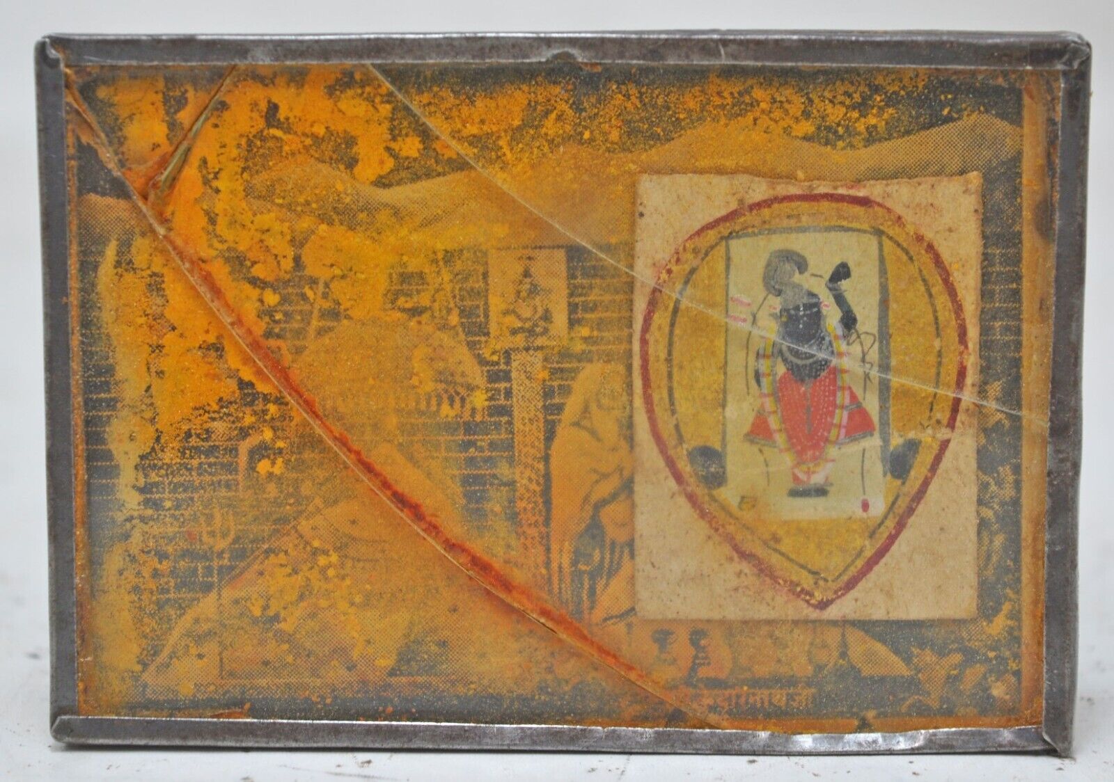 Antique Miniature Water Color Painting God  Shrinathji Original Old Hand Painted