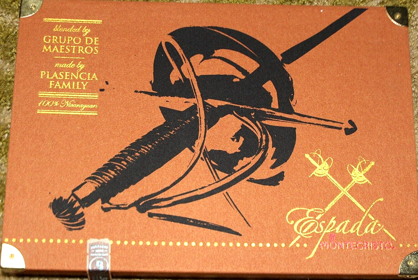 Cigar Box Wood Felt Storage MONTE CRISTO ESPADA GUARD Craft 50 x 6 MULTIPLE QTY